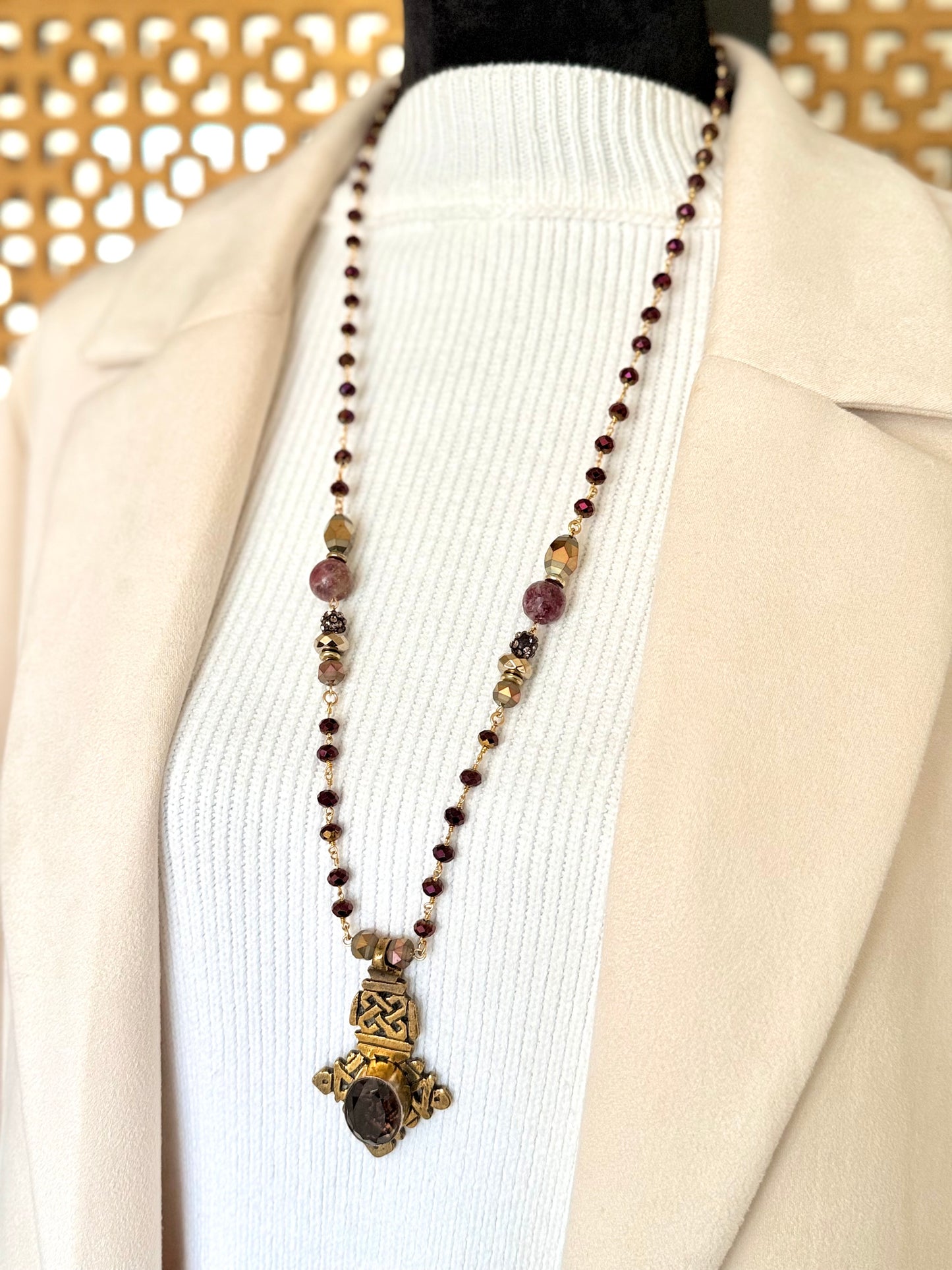African Cross Necklace
