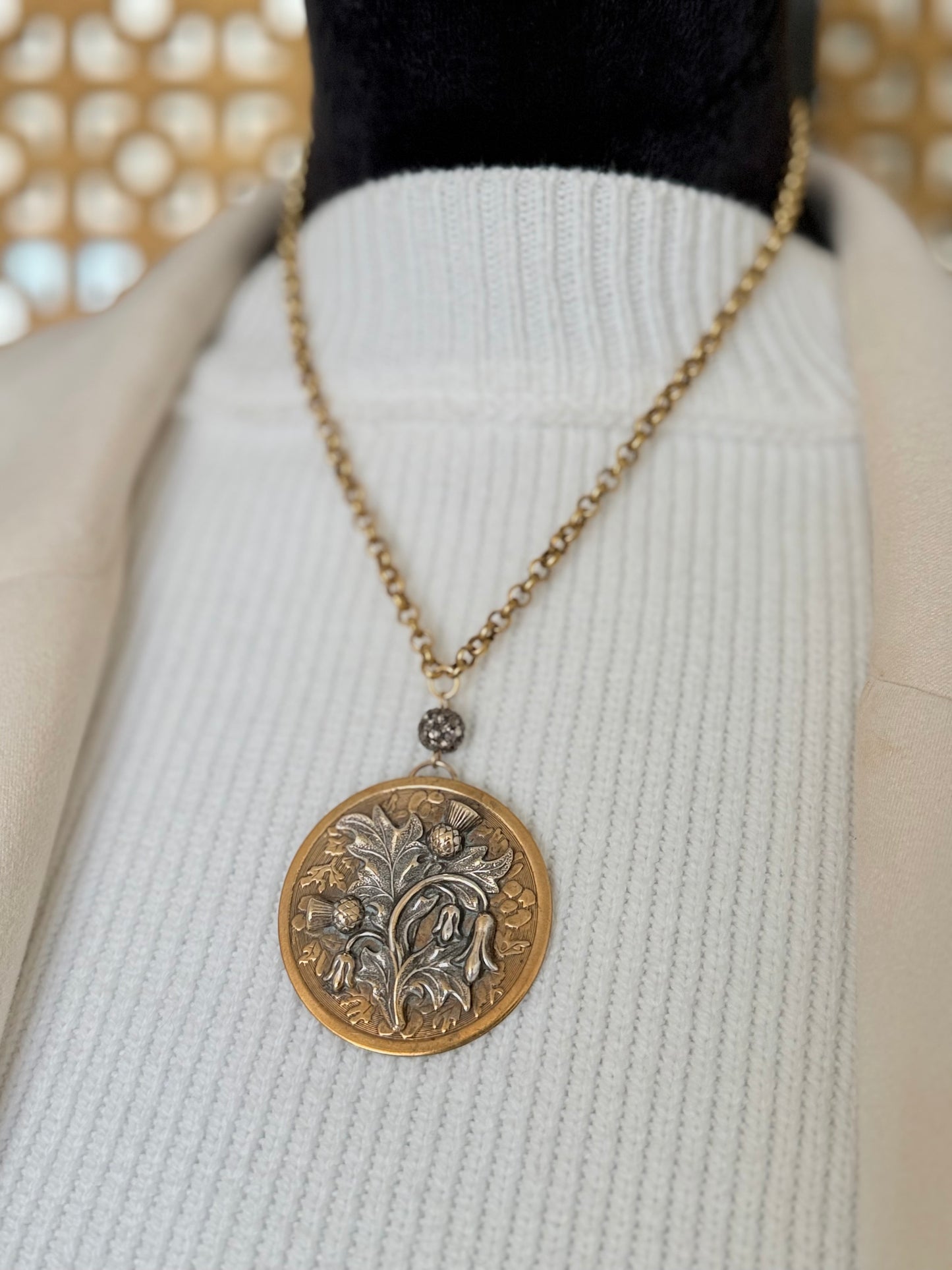 Antique Medallion Necklace