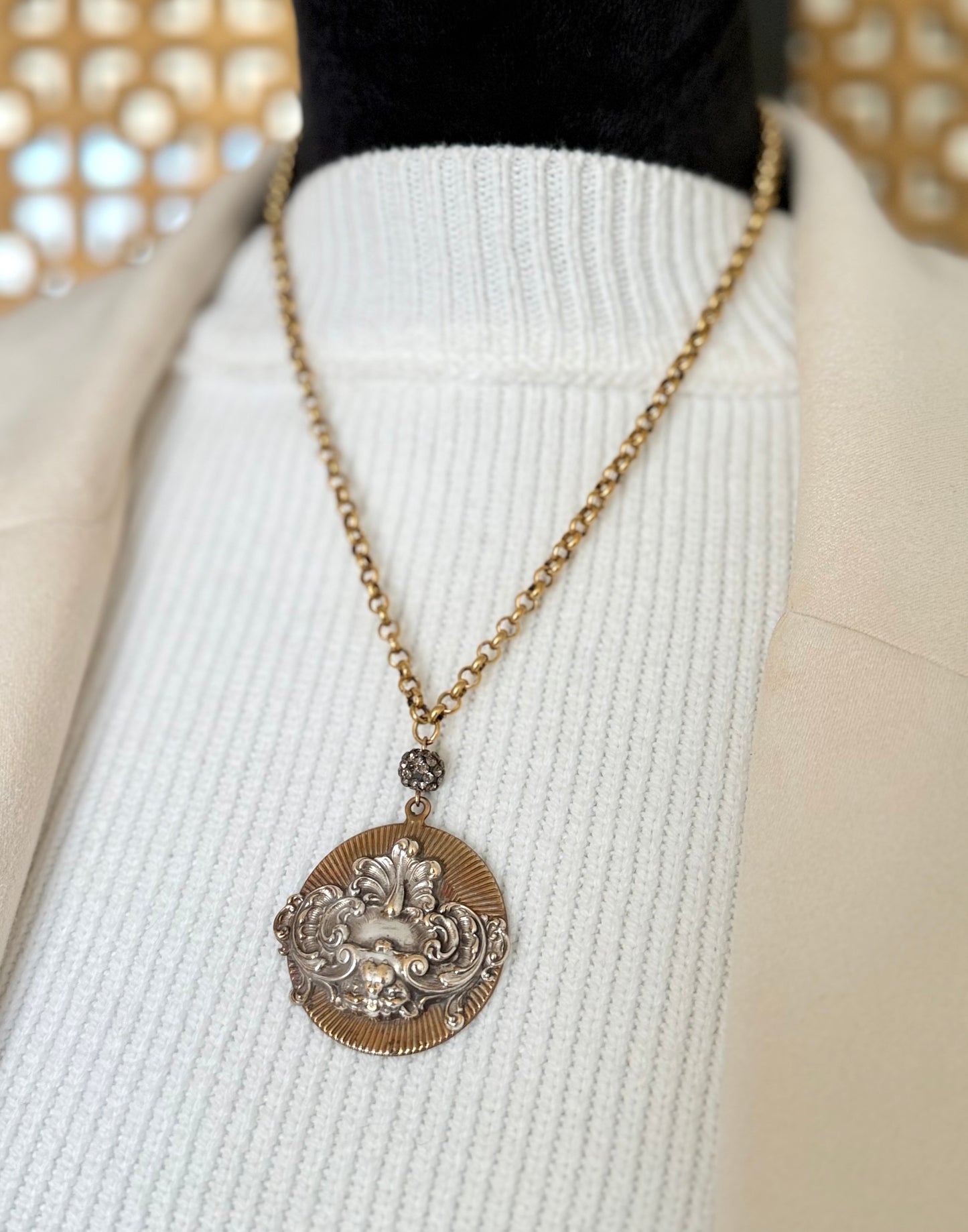 Antique Medallion Necklace