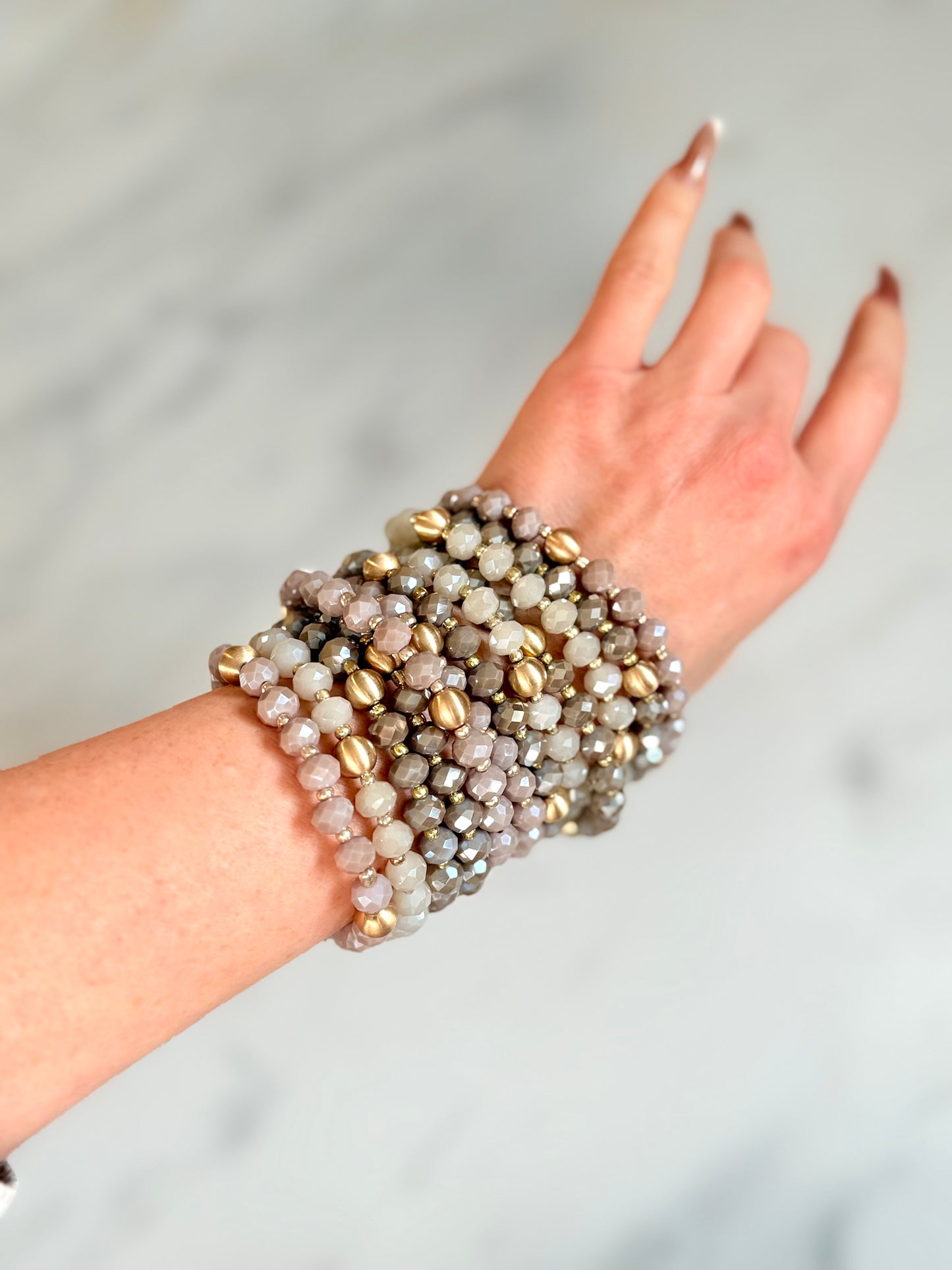 Ecru Crystal Bracelet