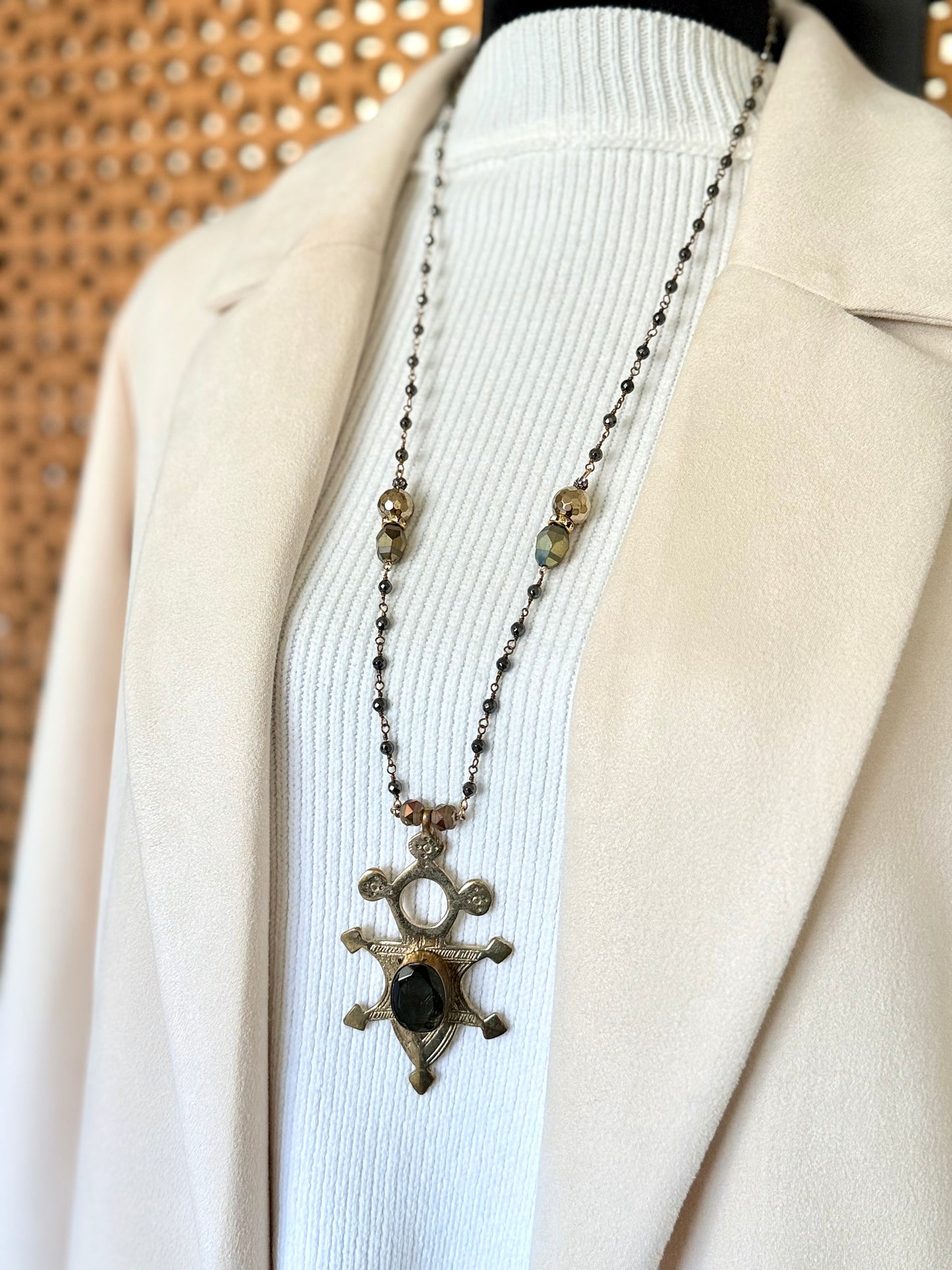 African Cross Necklace