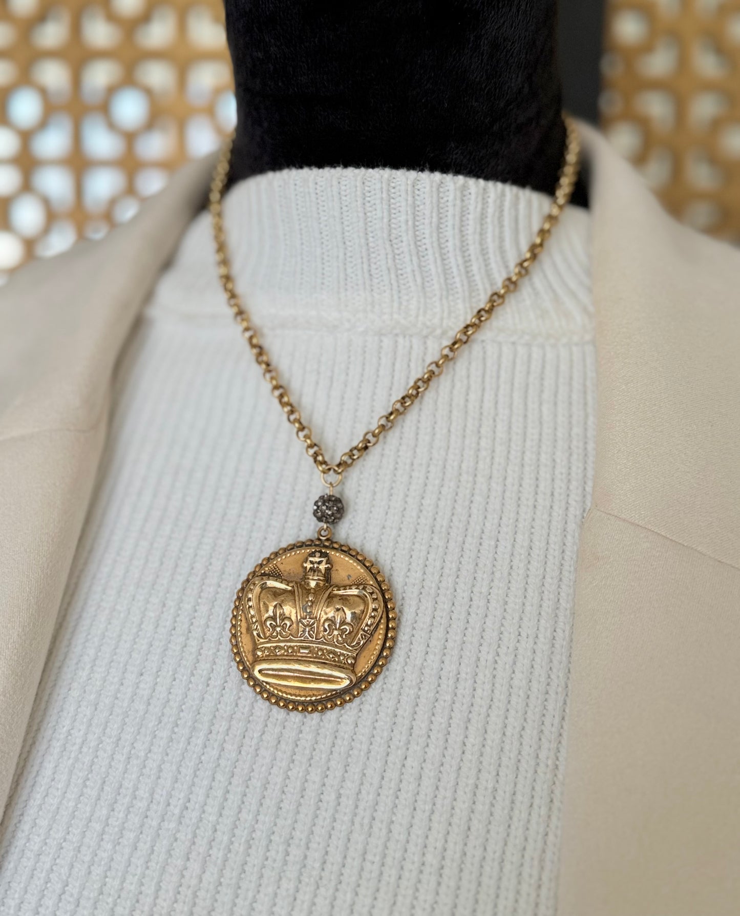 Antique Medallion Necklace