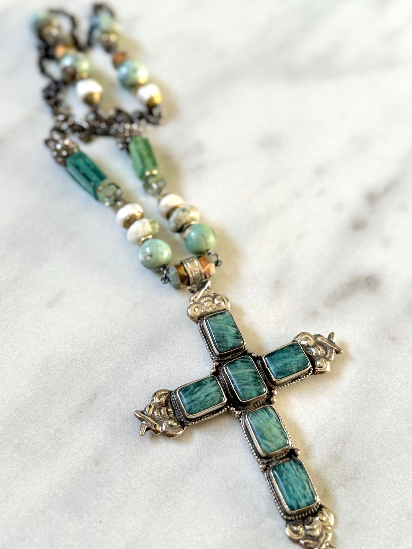 Jasper Cross Pendant