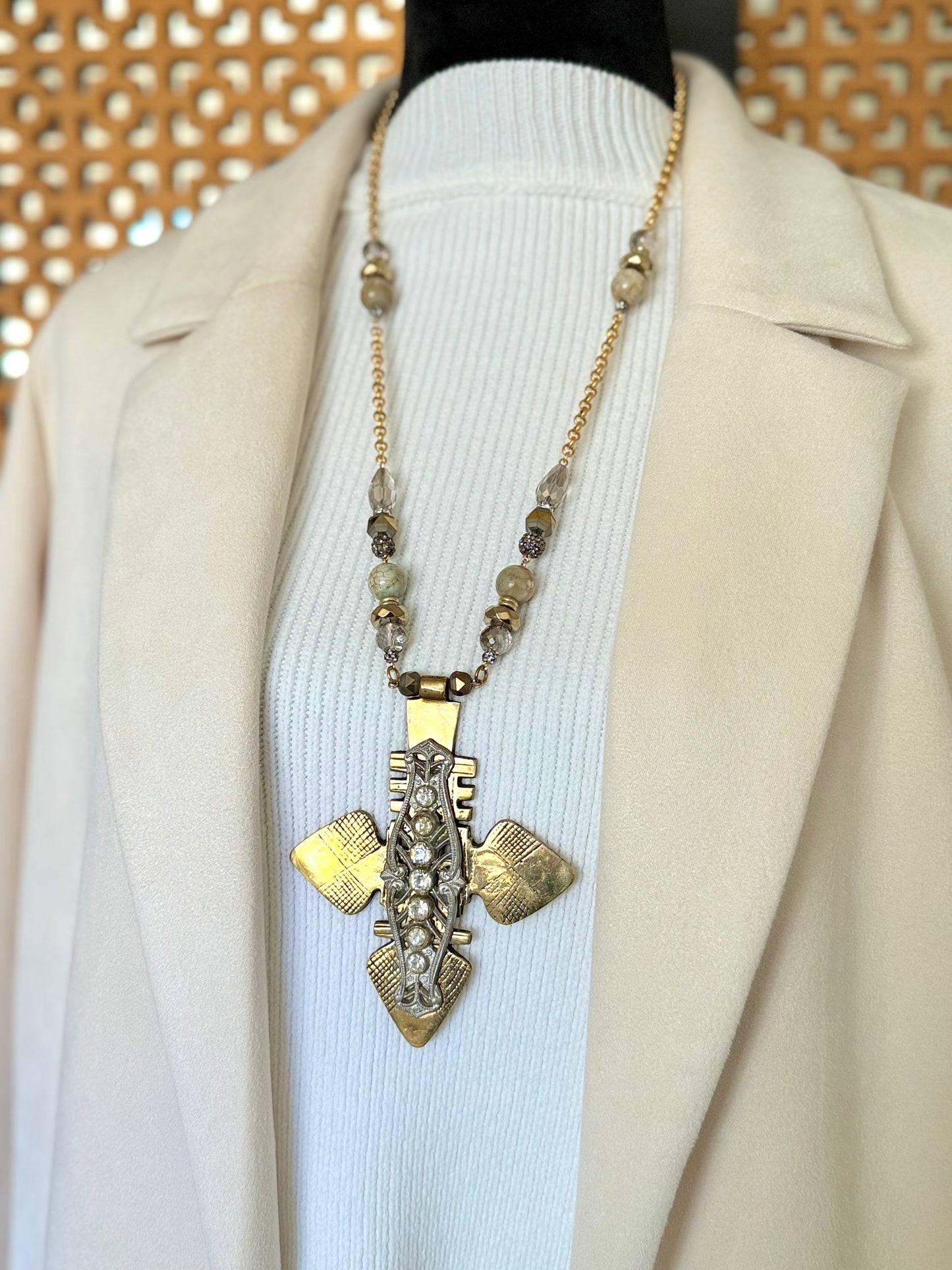 African Cross Pendant
