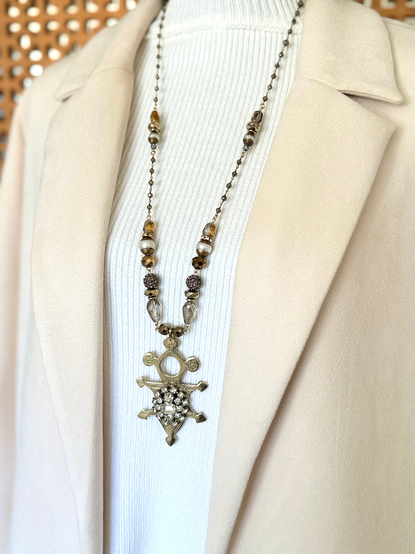 African Cross Necklace