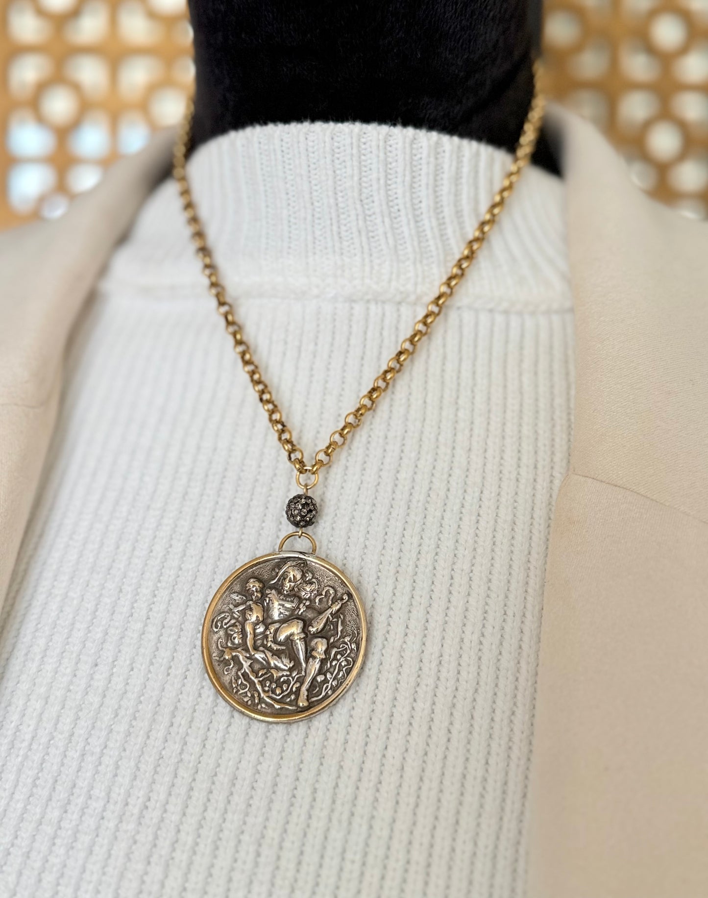Antique Medallion Necklace