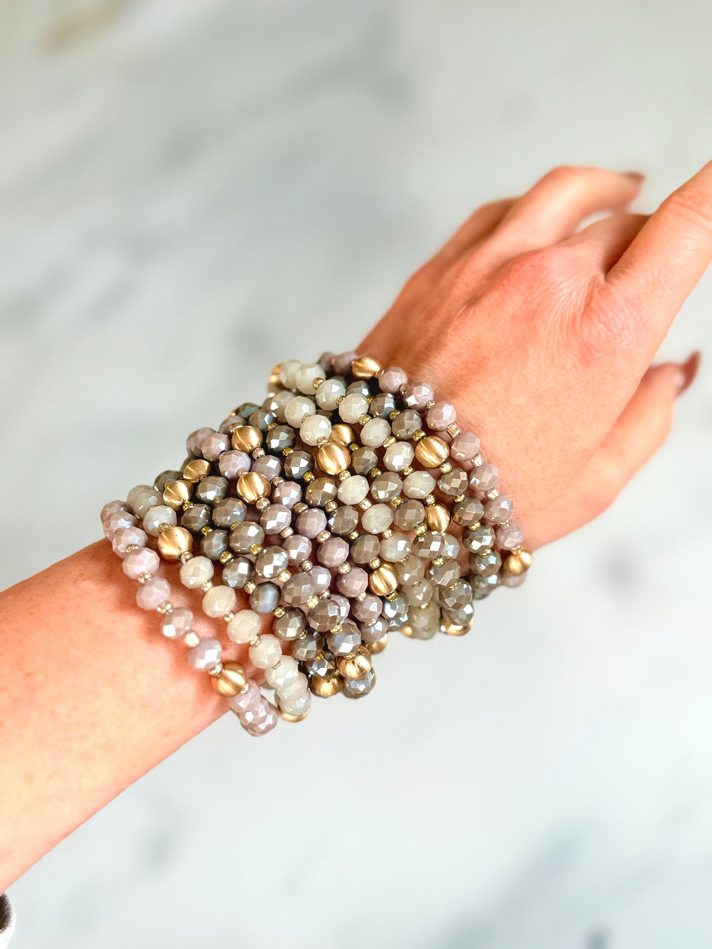 Ecru Crystal Bracelet
