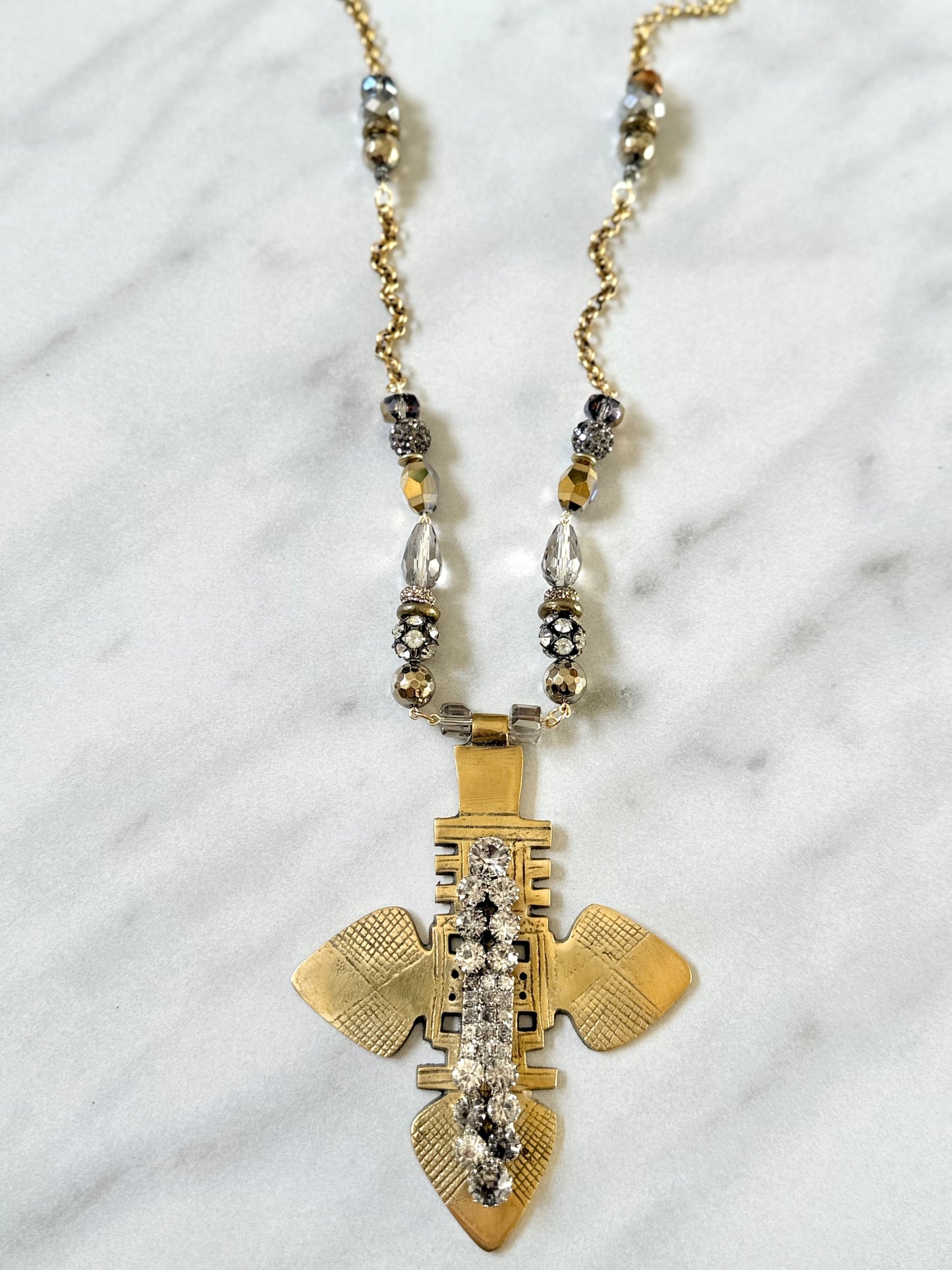 African Cross Pendant