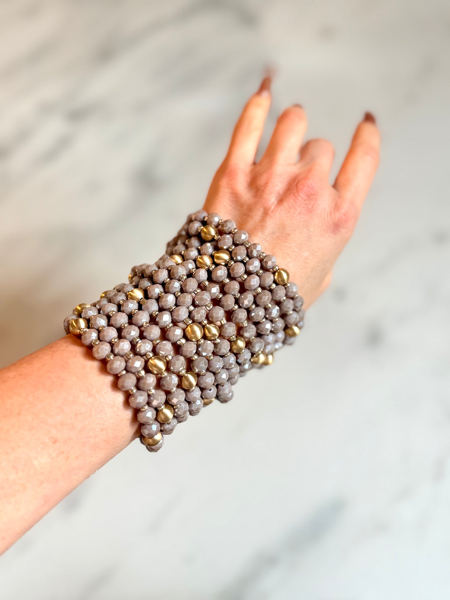 Dusty Rose Crystal Bracelet