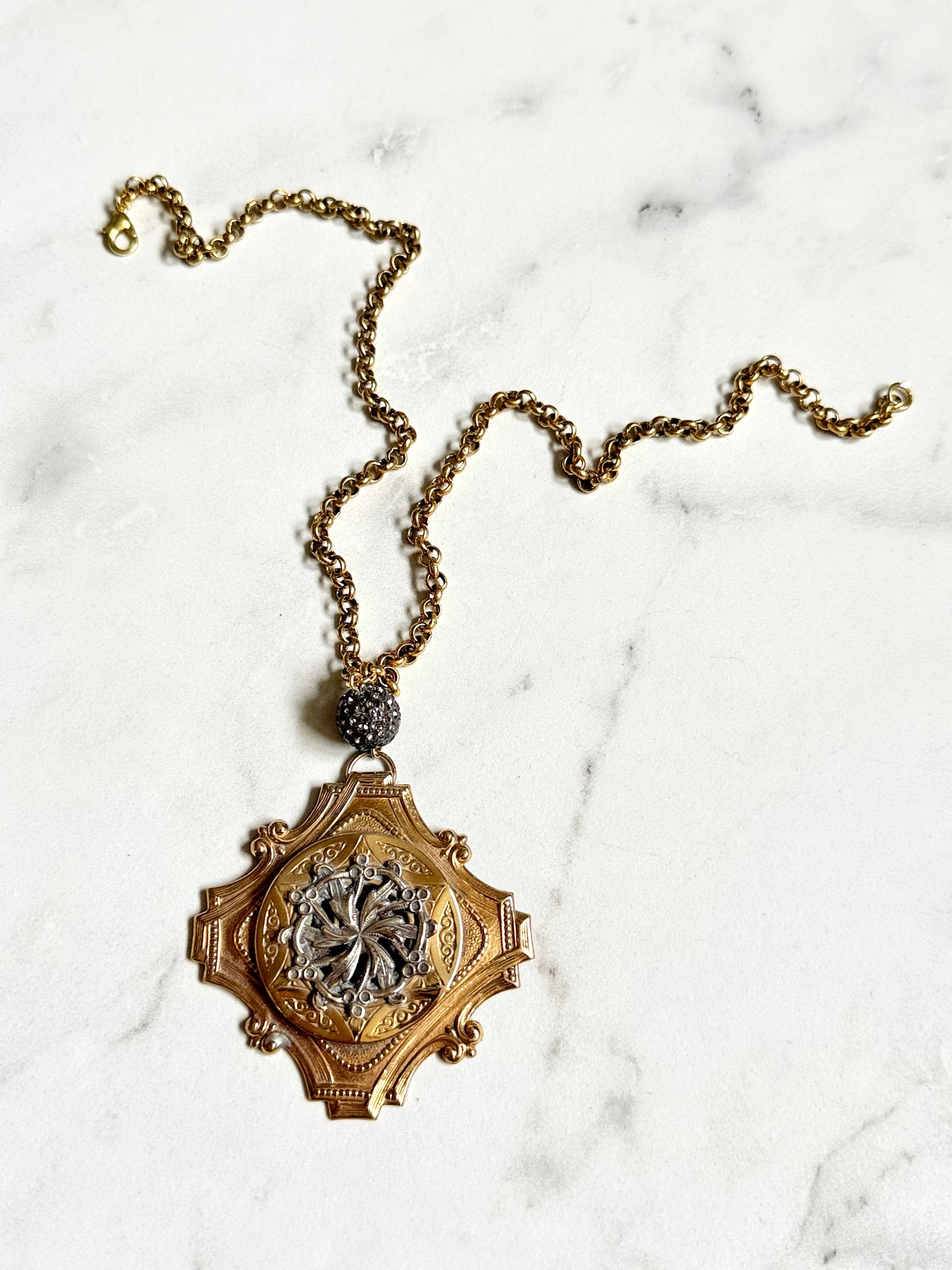 Antique Medallion Necklace