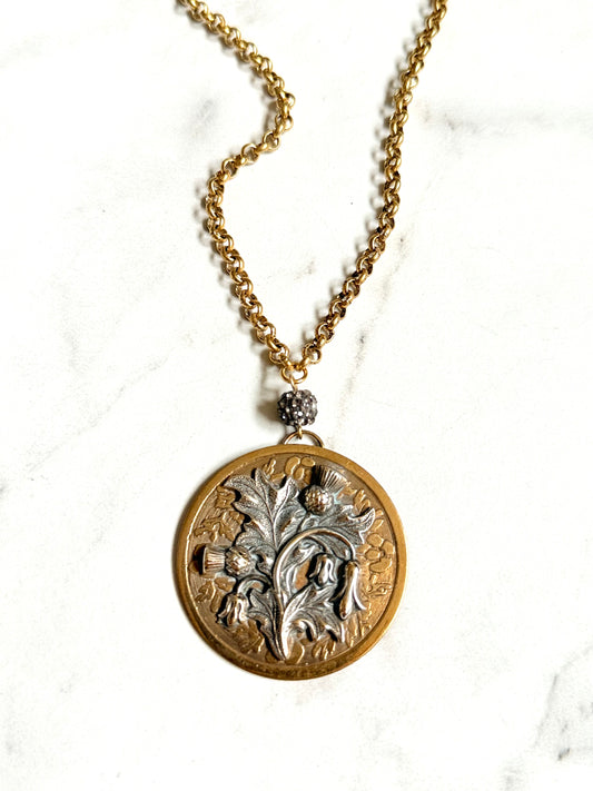 Antique Medallion Necklace