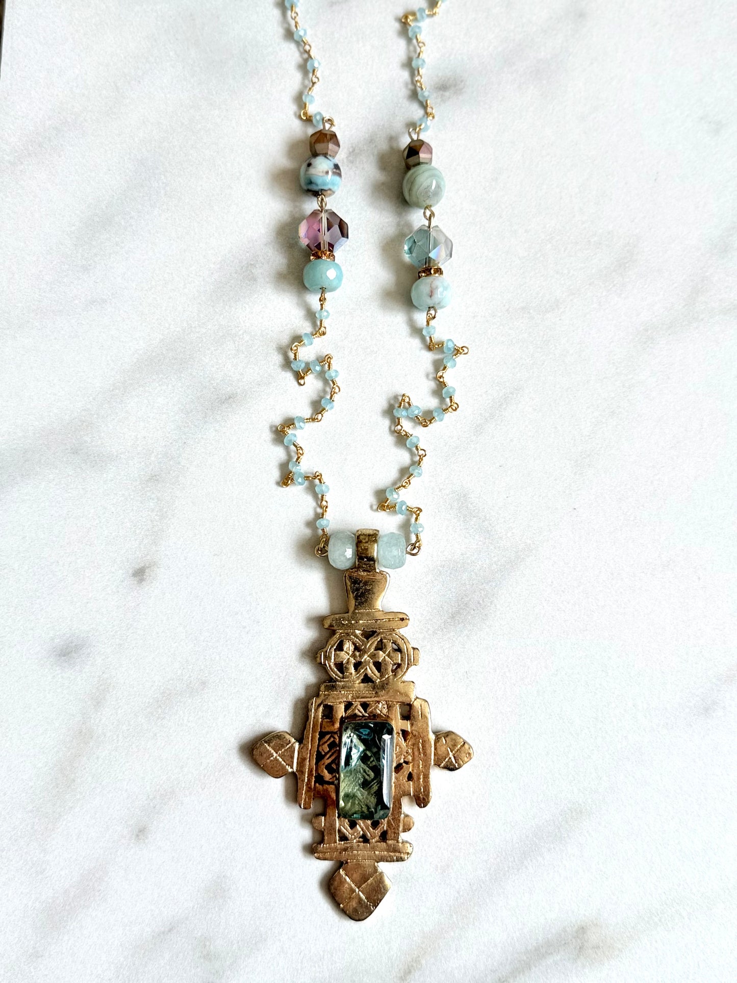 African Cross Necklace