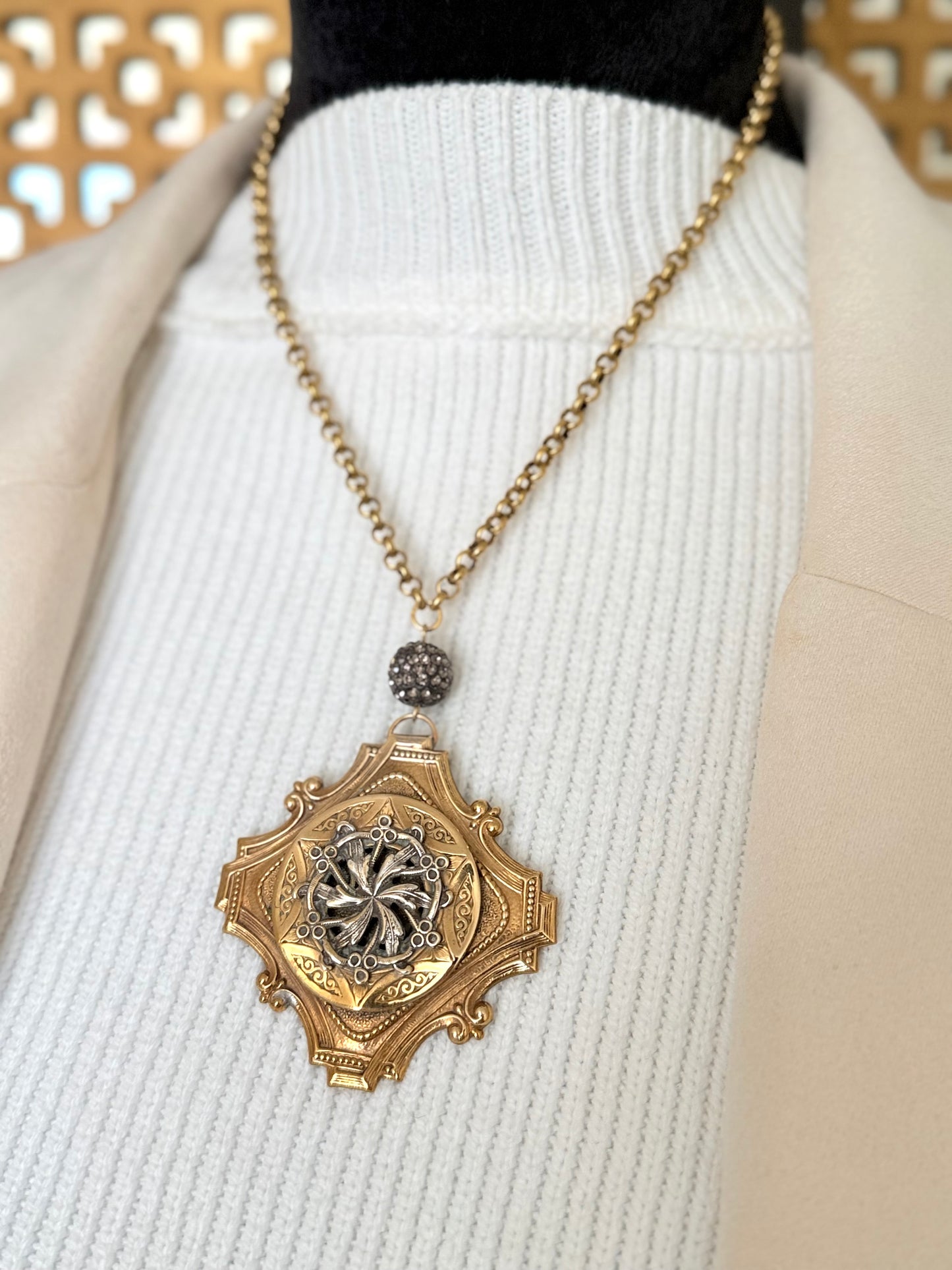 Antique Medallion Necklace