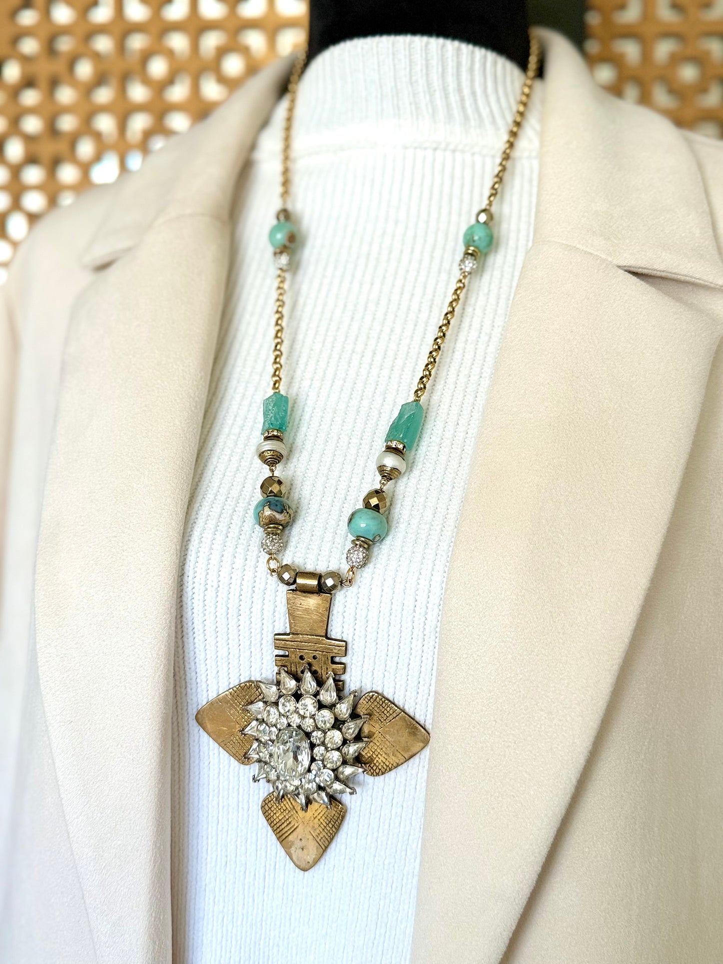 African Cross Pendant