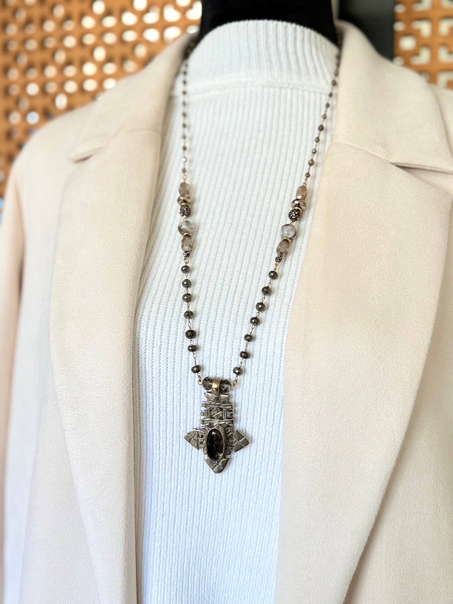 African Cross Necklace