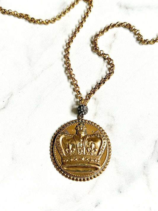 Antique Medallion Necklace