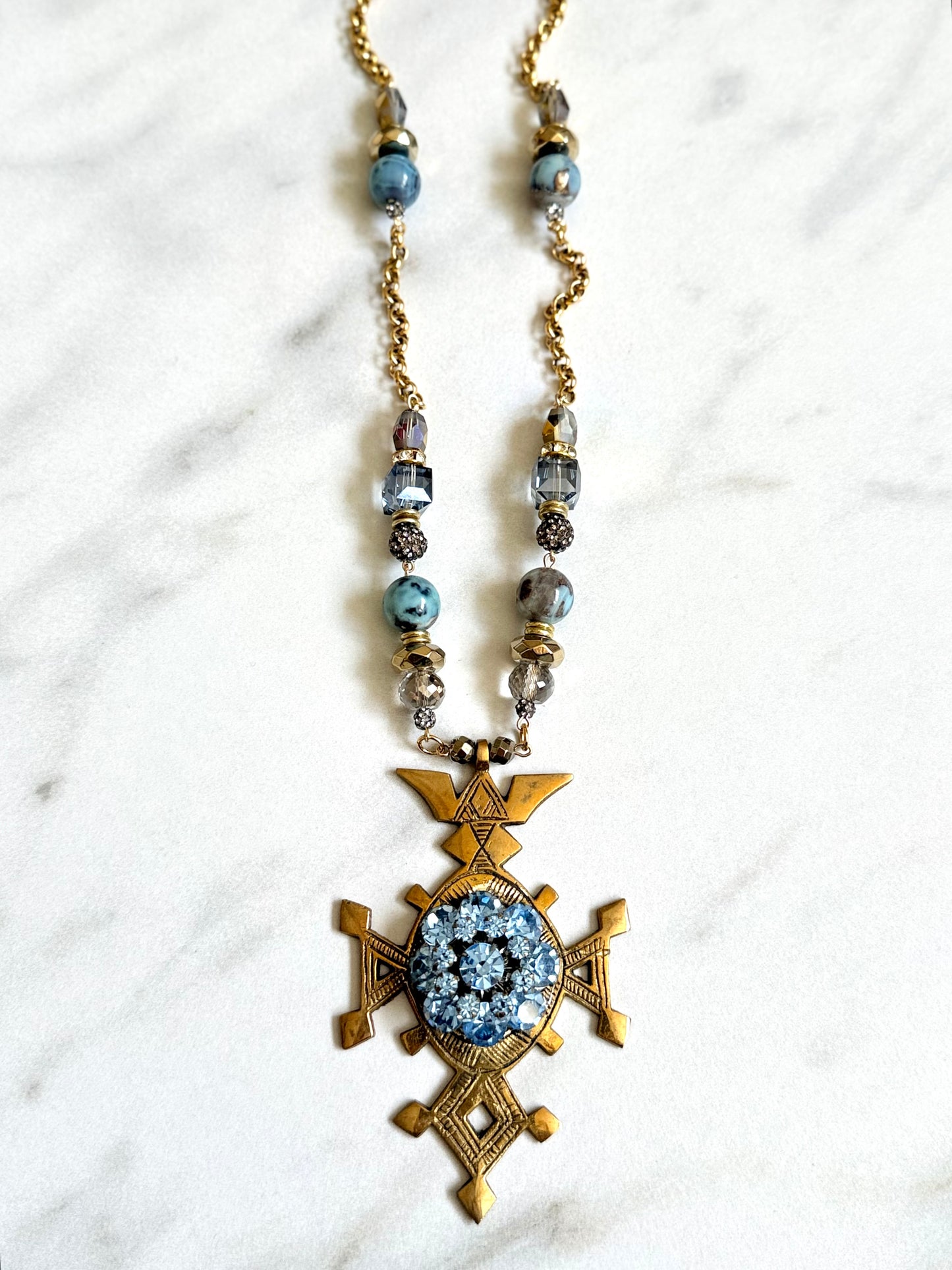 African Cross Necklace