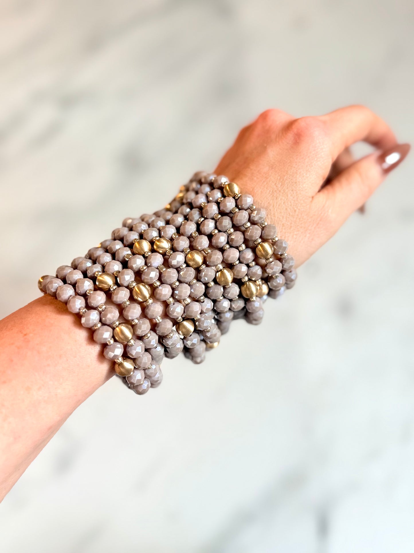 Dusty Rose Crystal Bracelet