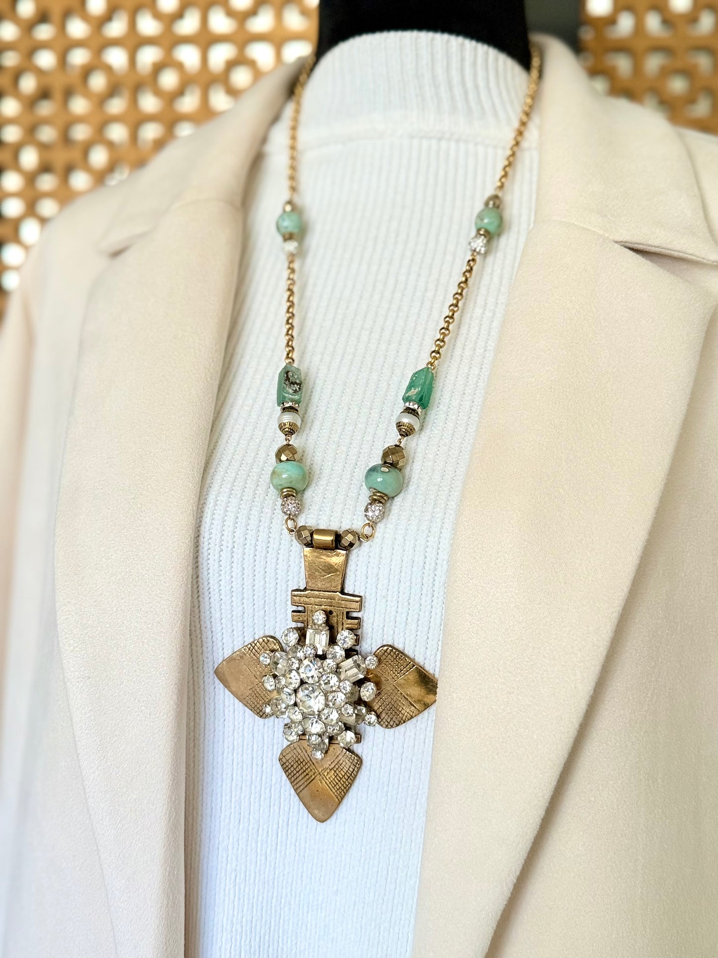 African Cross Pendant