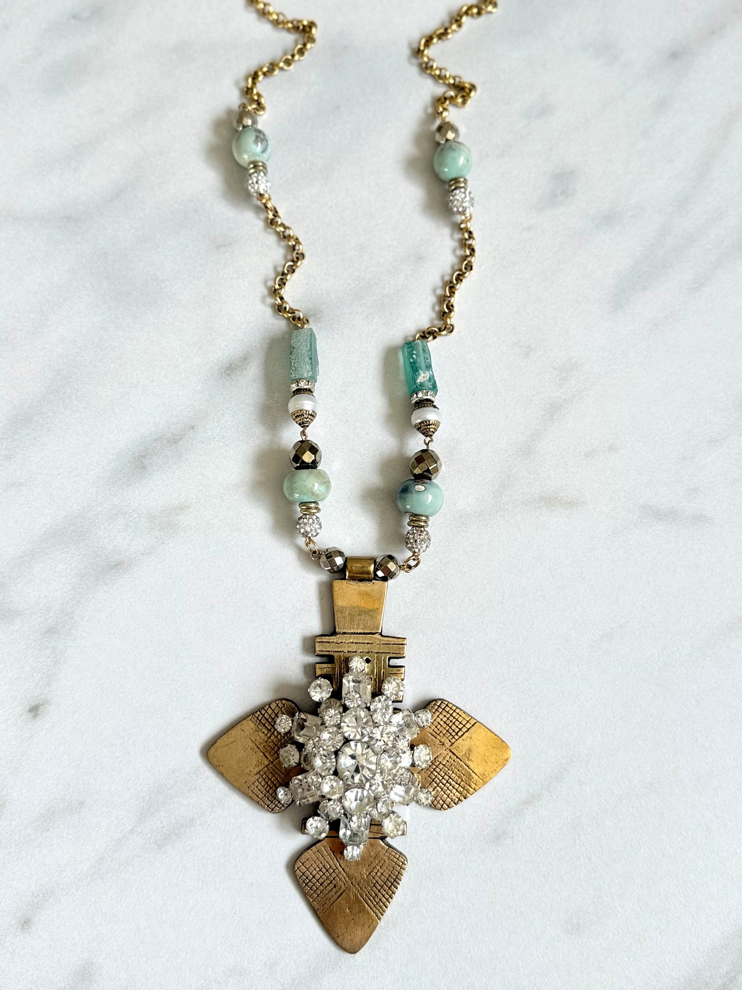 African Cross Pendant