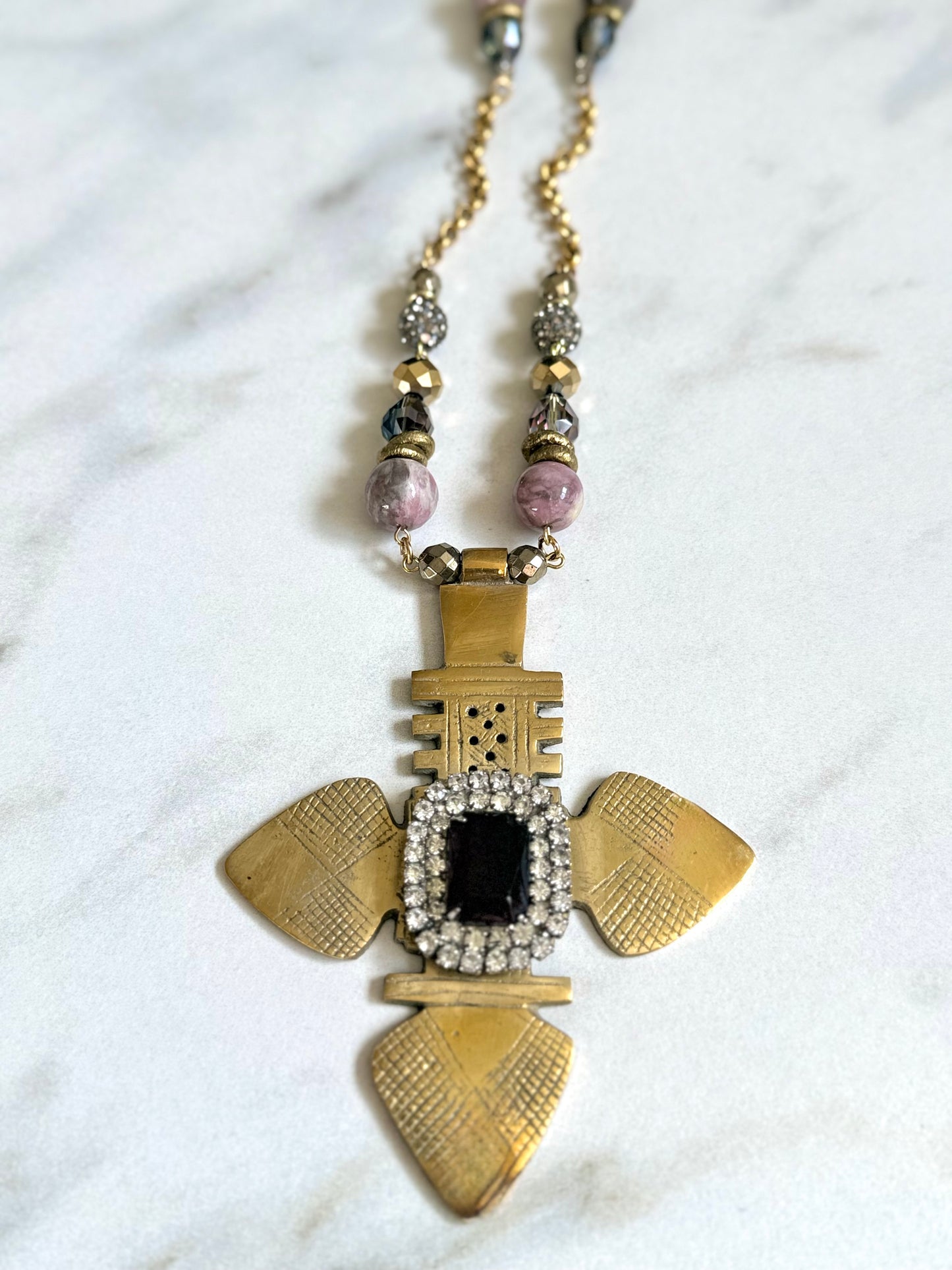 African Cross Pendant