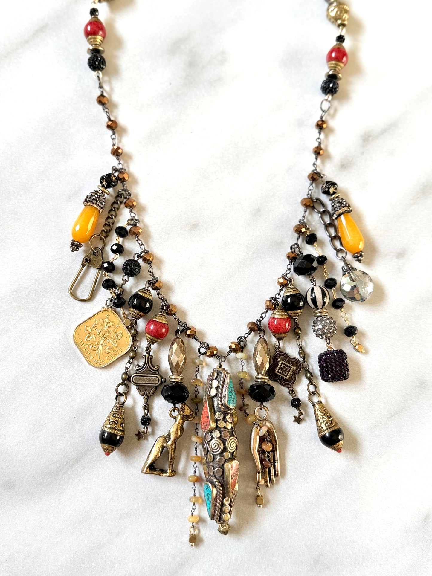 Bastet Charm Necklace