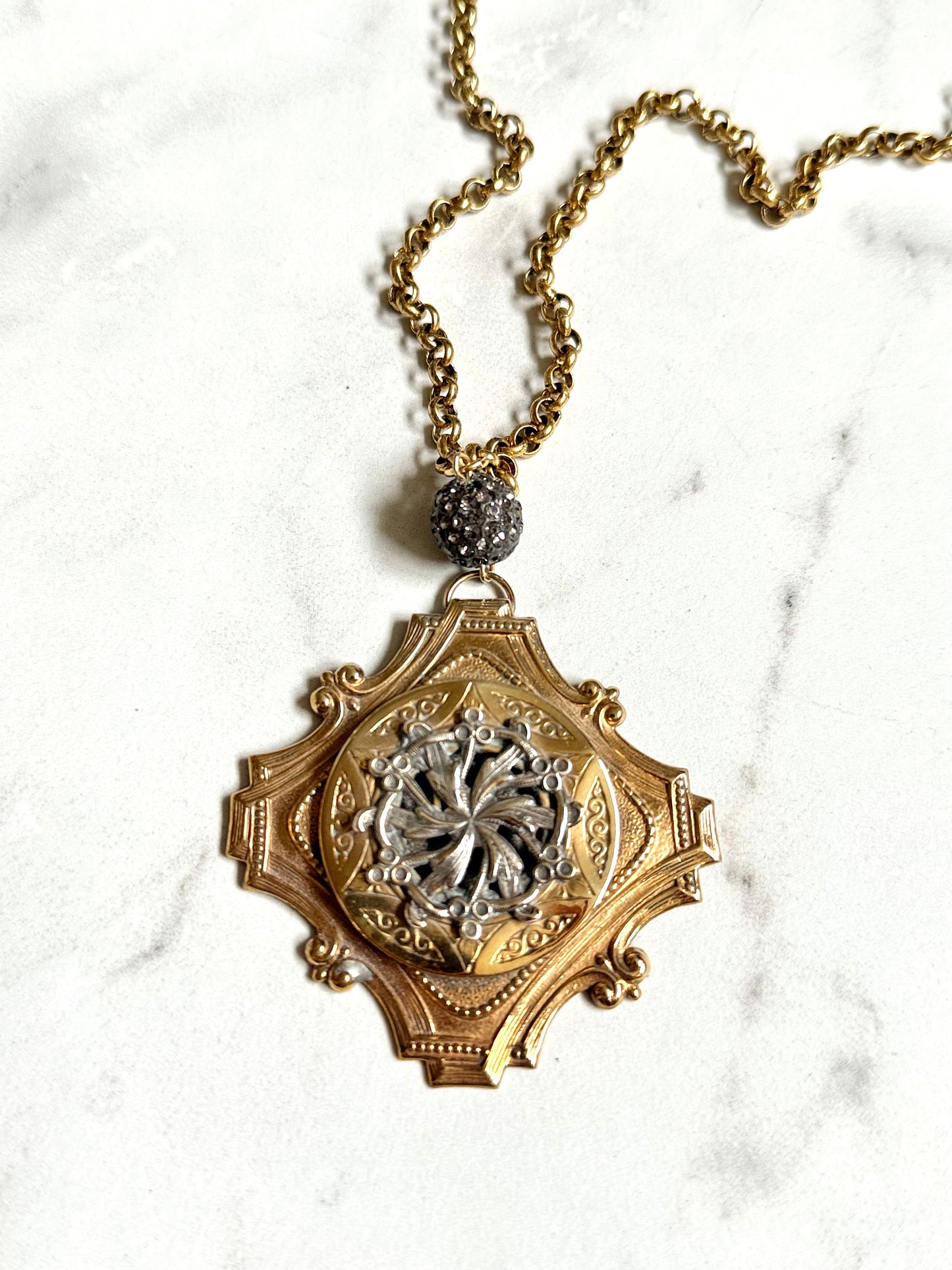 Antique Medallion Necklace