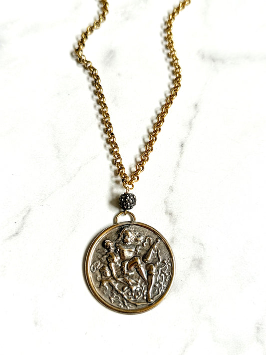 Antique Medallion Necklace