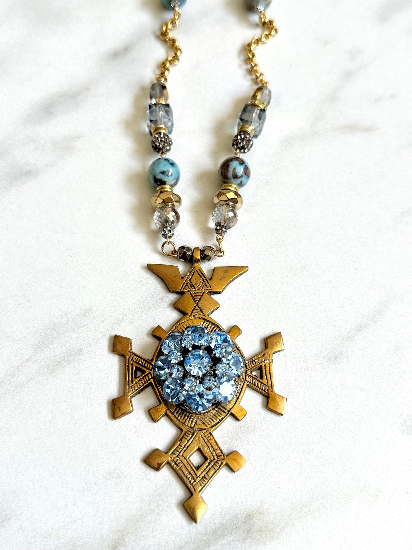 African Cross Necklace