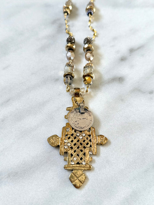 African Cross Necklace