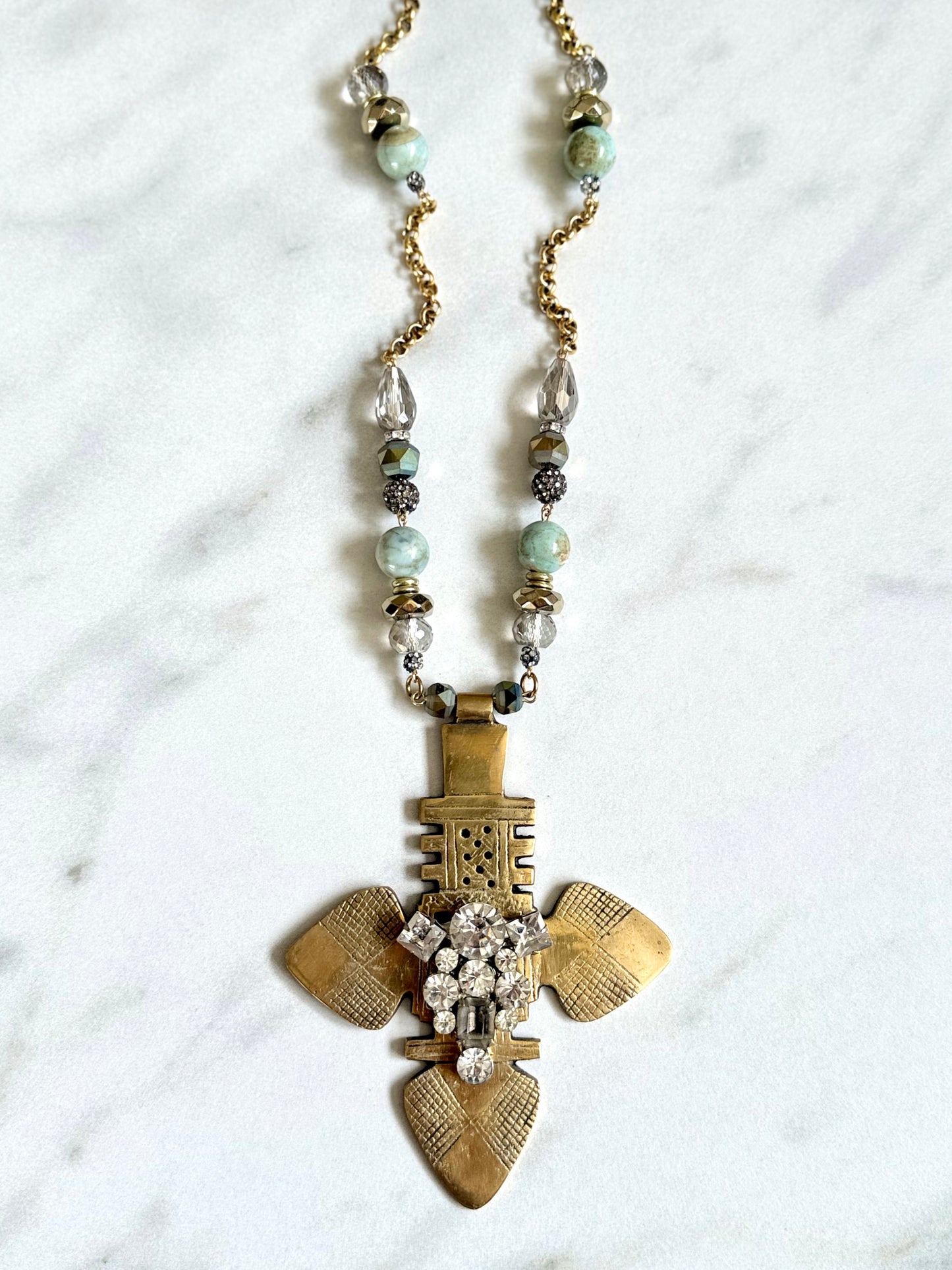 African Cross Pendant