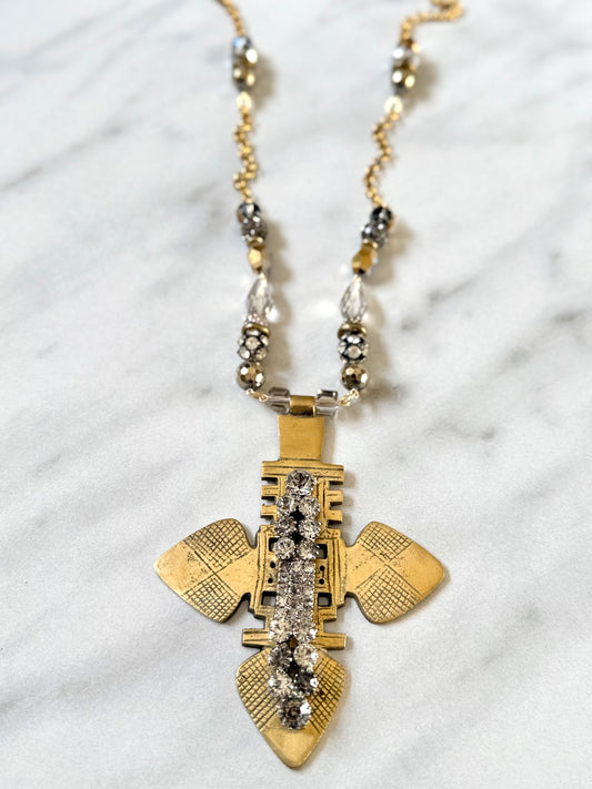 African Cross Pendant