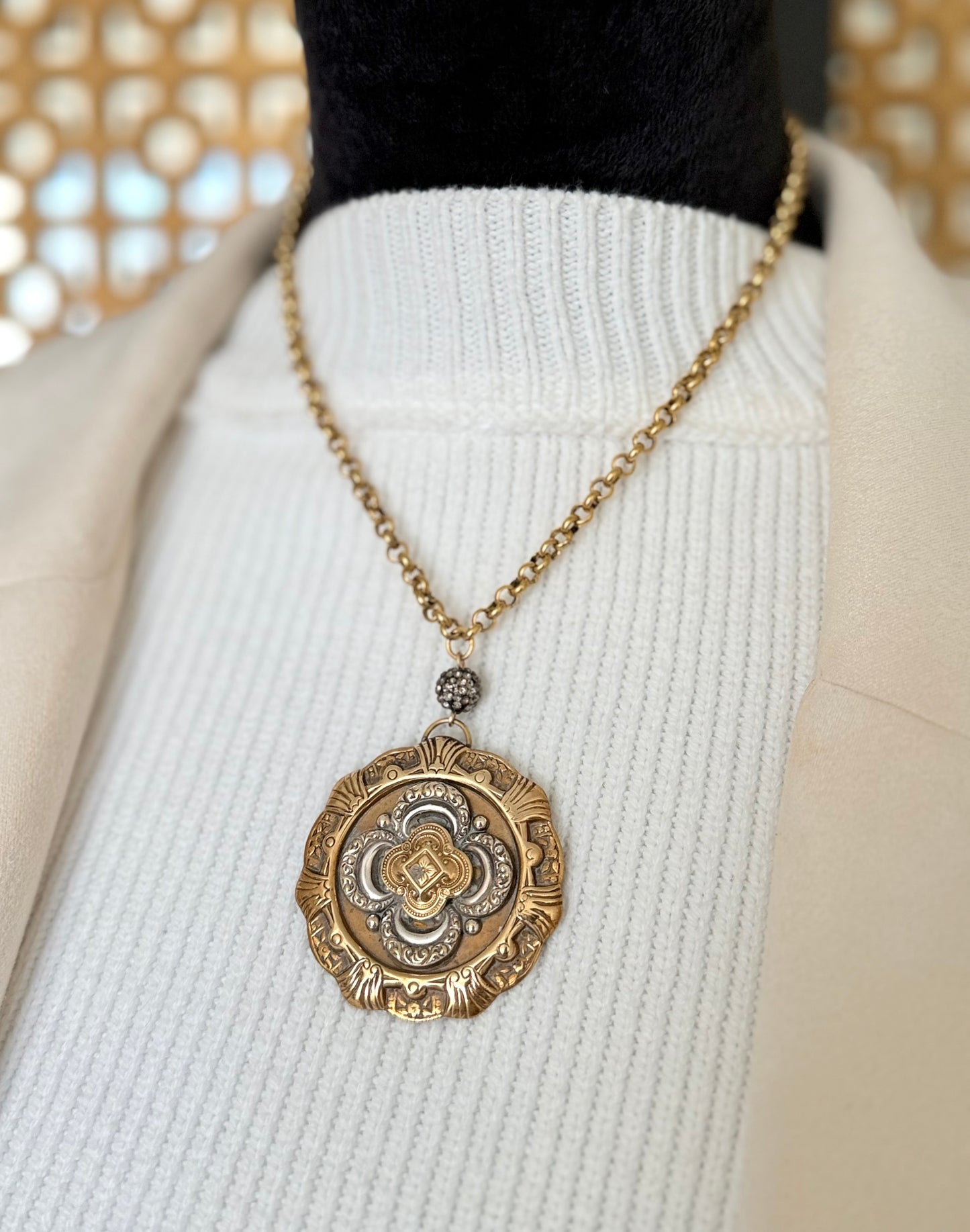 Antique Medallion Necklace