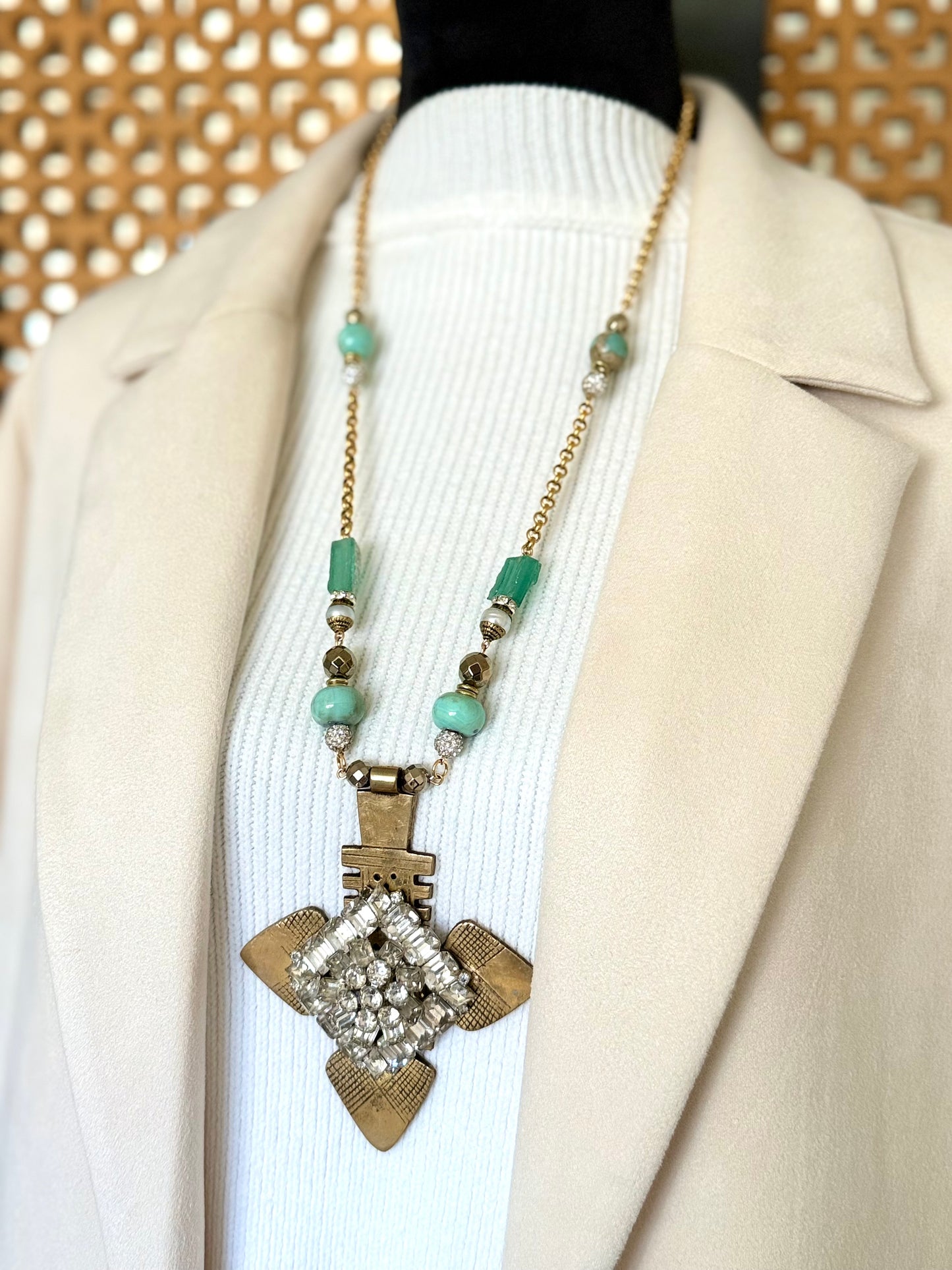 African Cross Pendant