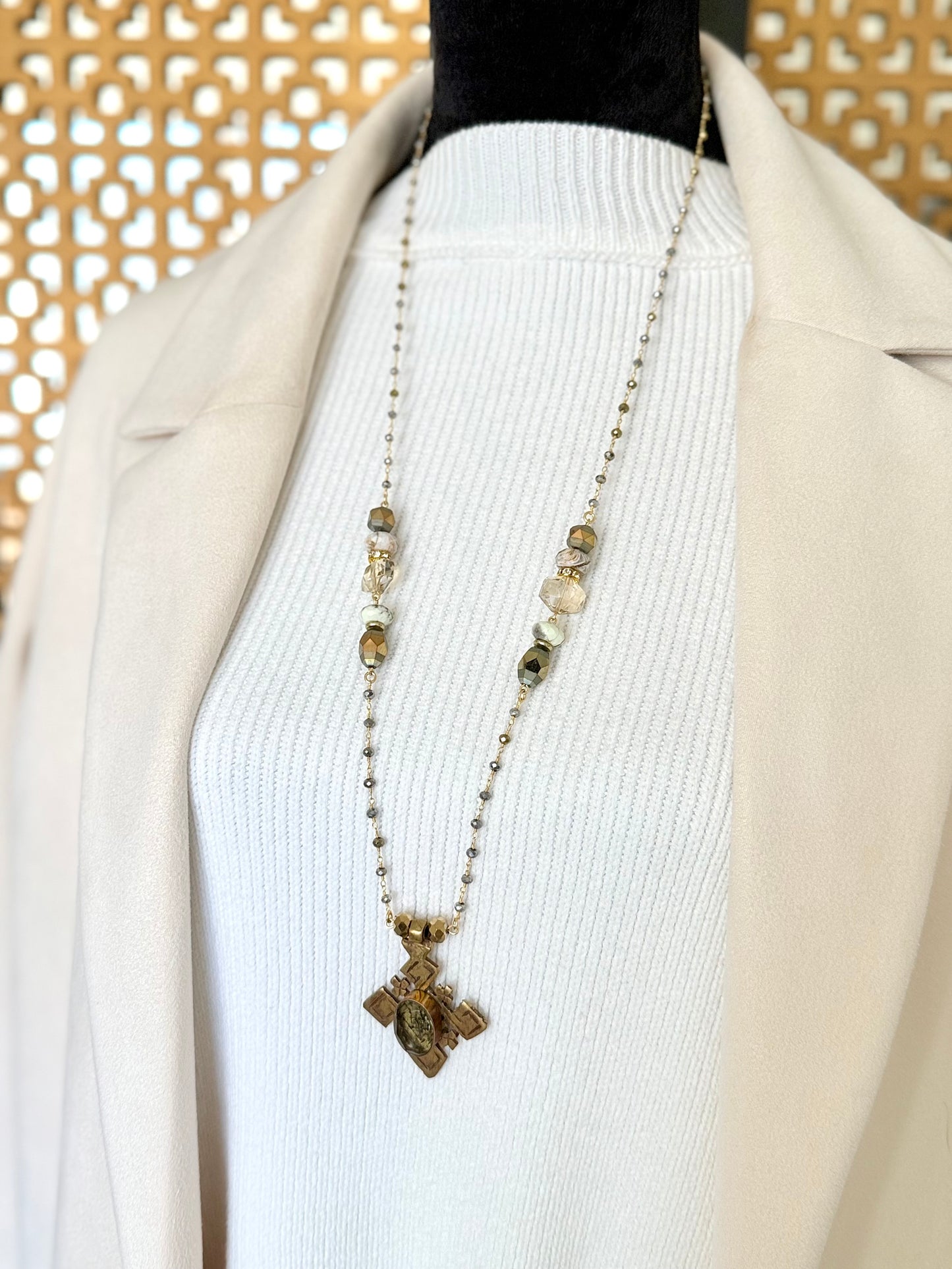 African Cross Necklace