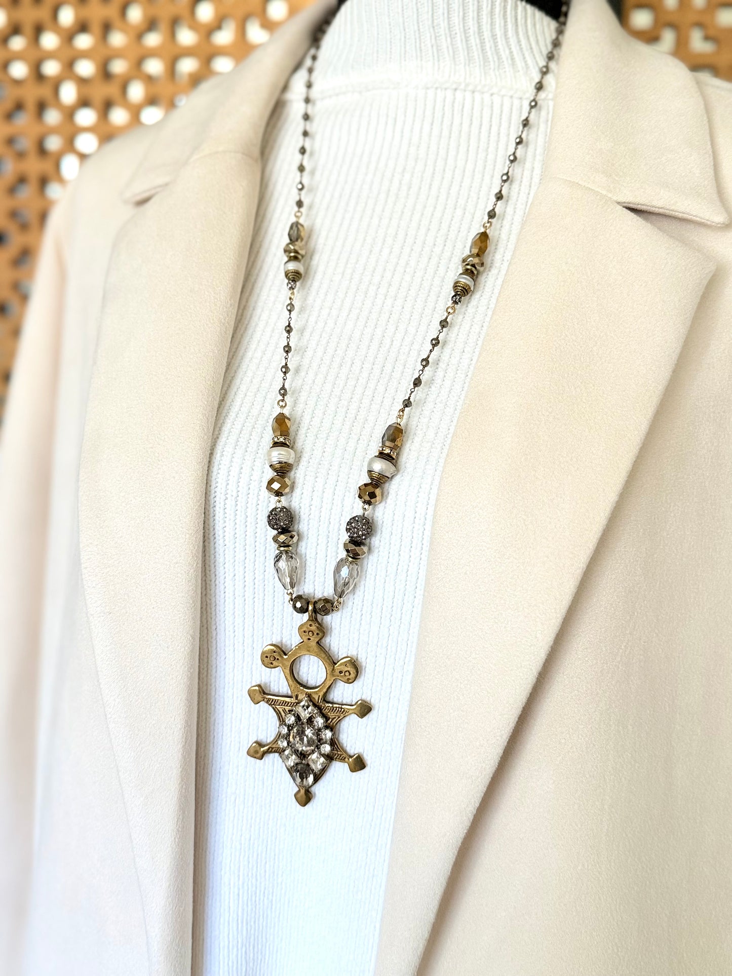 African Cross Necklace