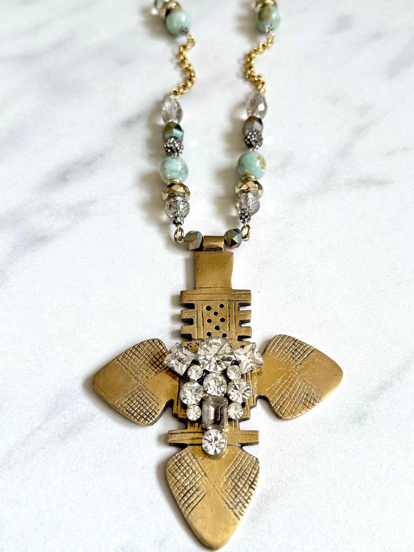 African Cross Pendant