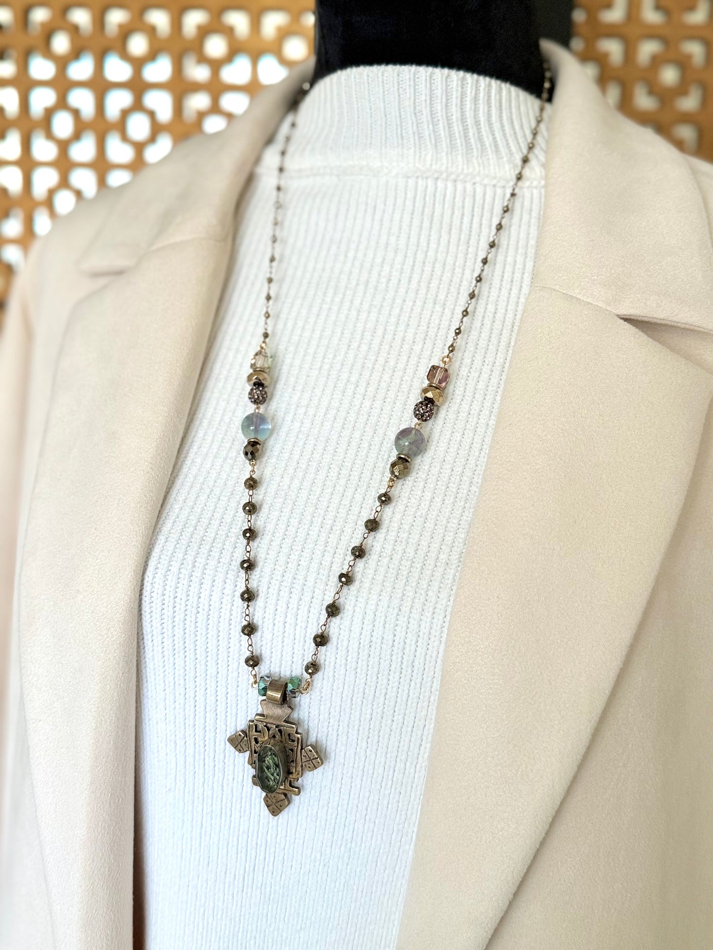 African Cross Necklace