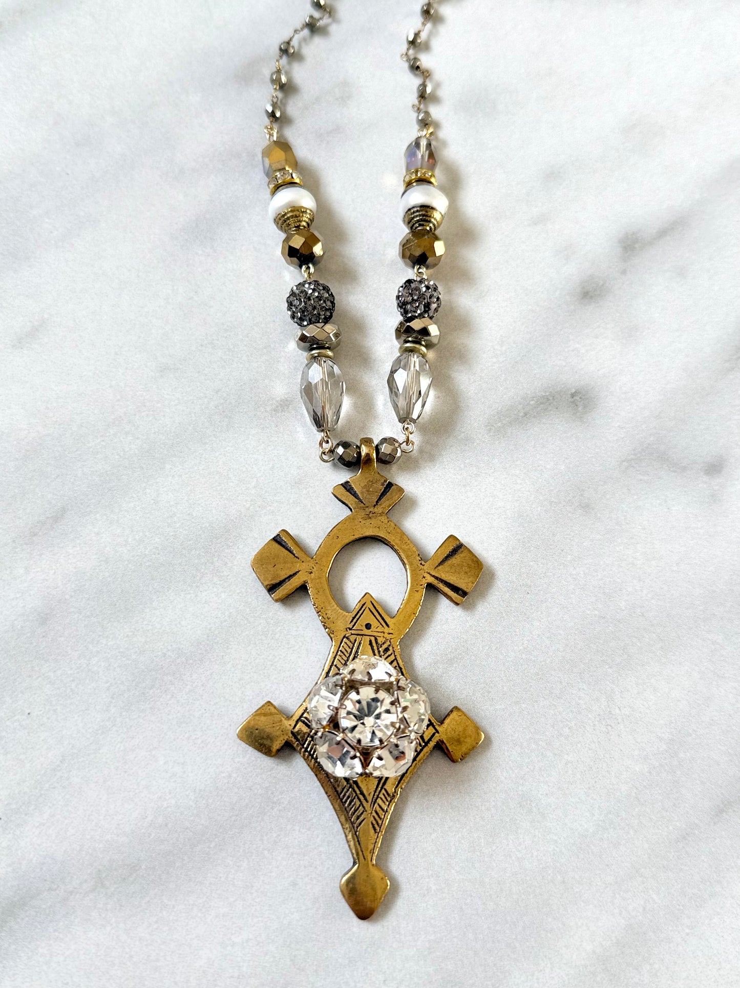 African Cross Necklace