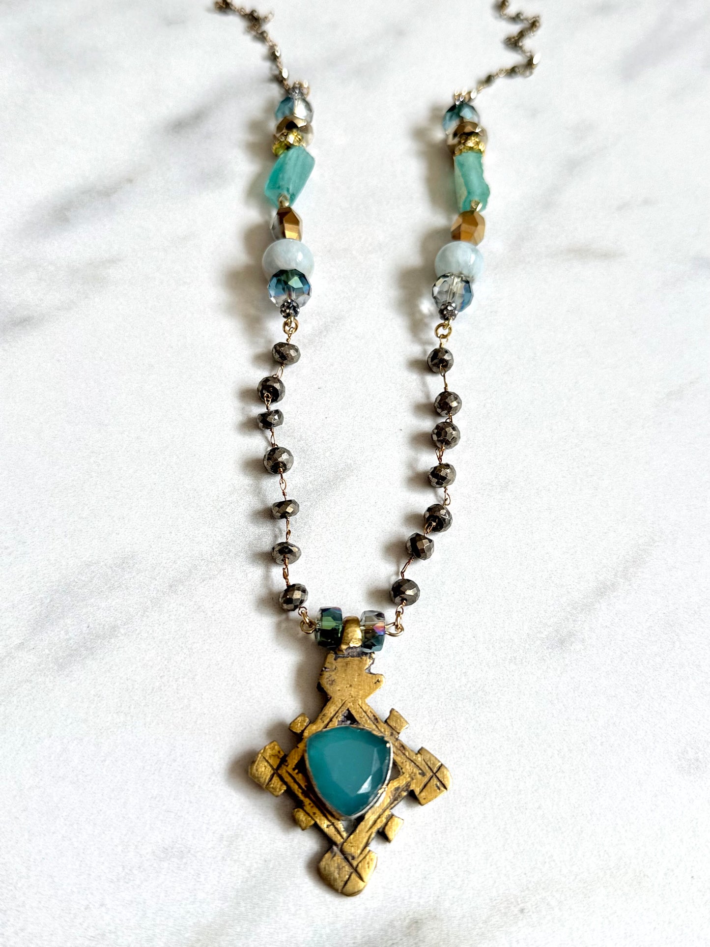 African Cross Necklace