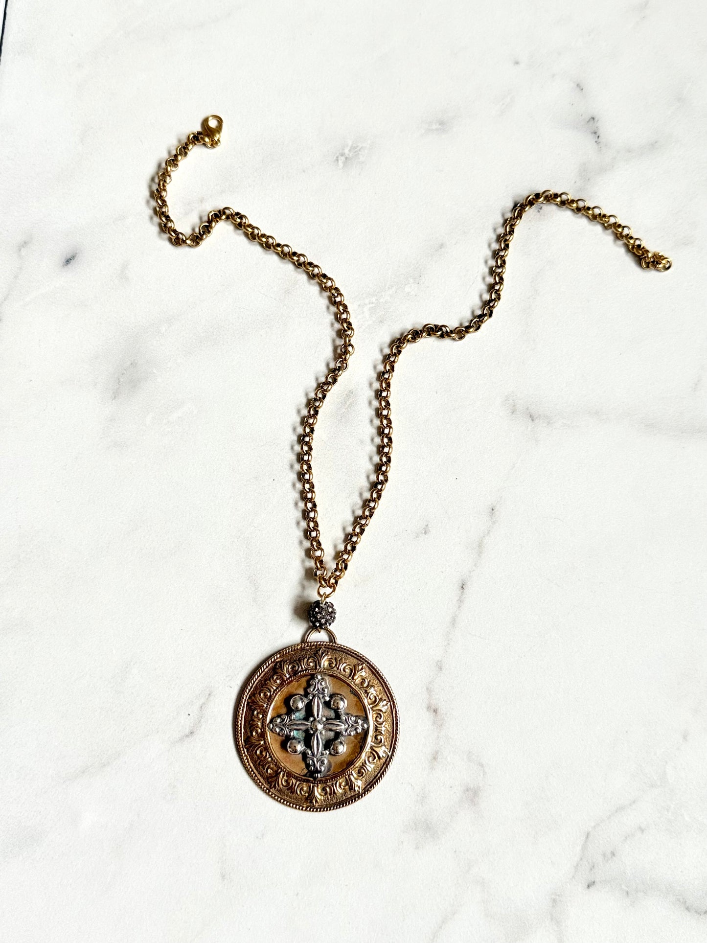 Antique Medallion Necklace