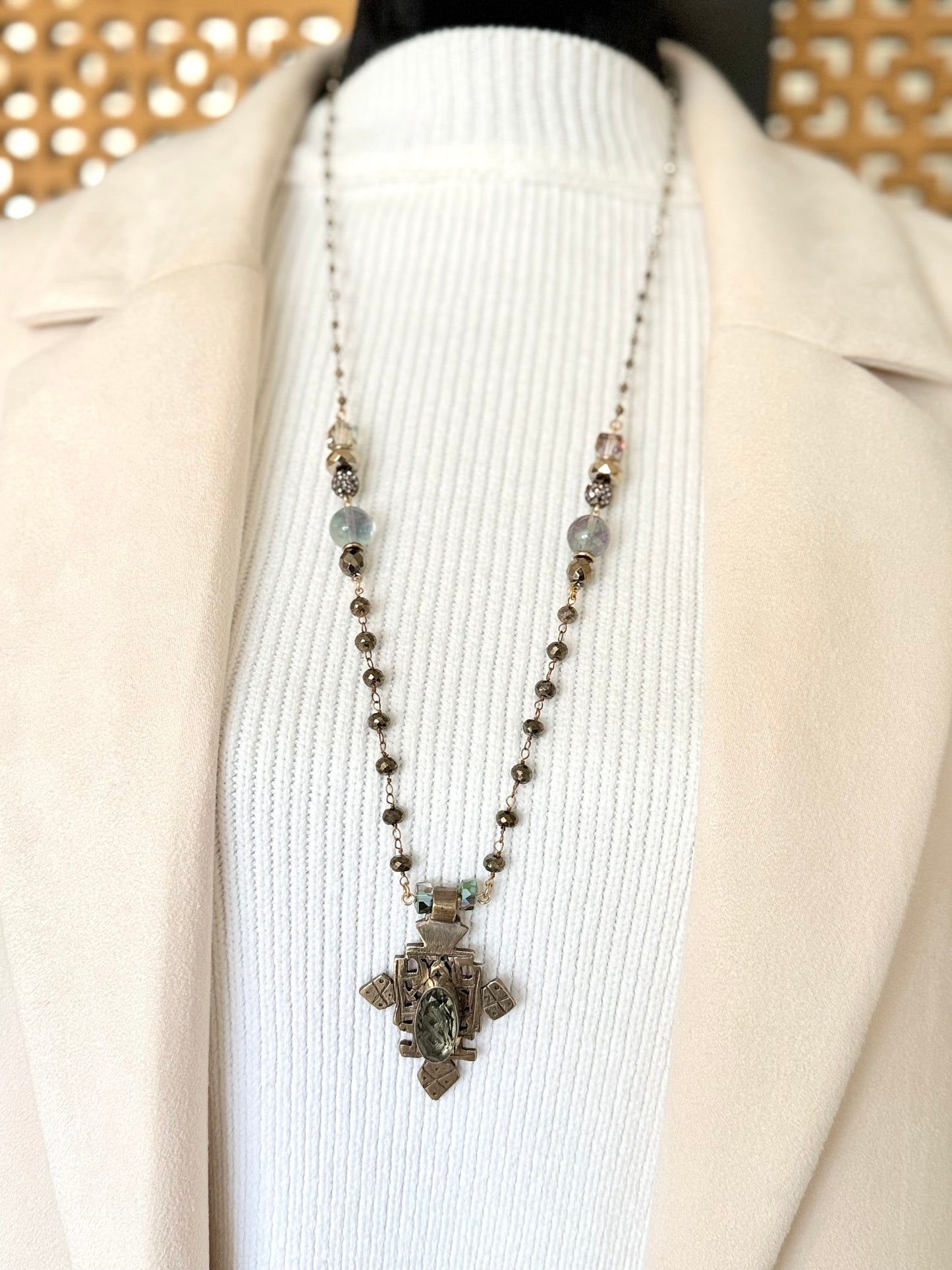 African Cross Necklace