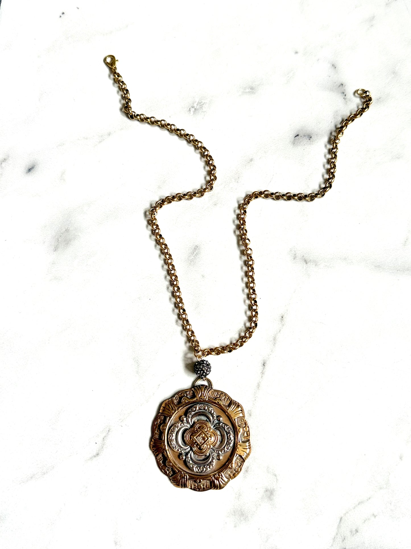 Antique Medallion Necklace