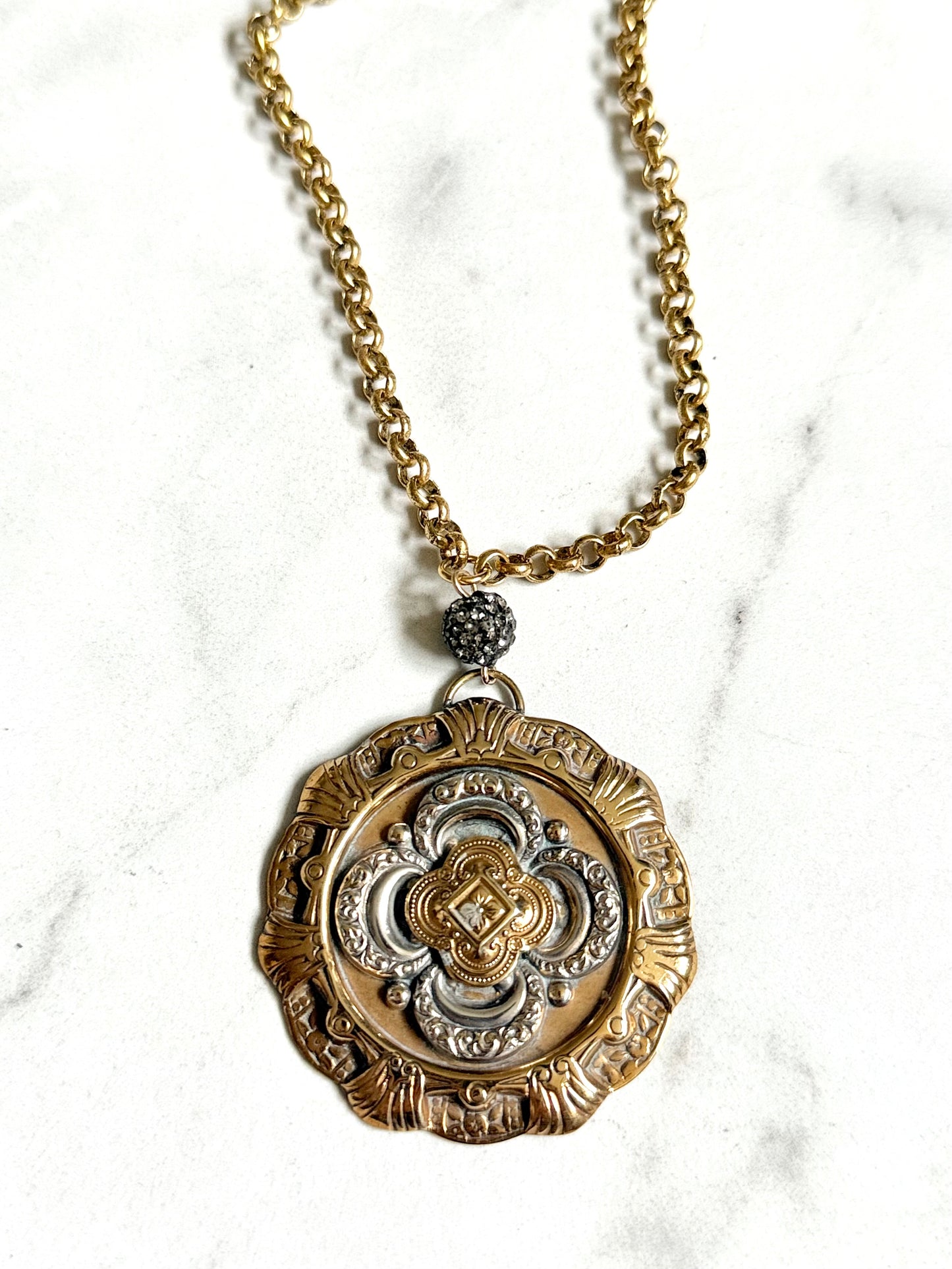 Antique Medallion Necklace