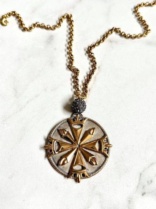 Antique Medallion Necklace