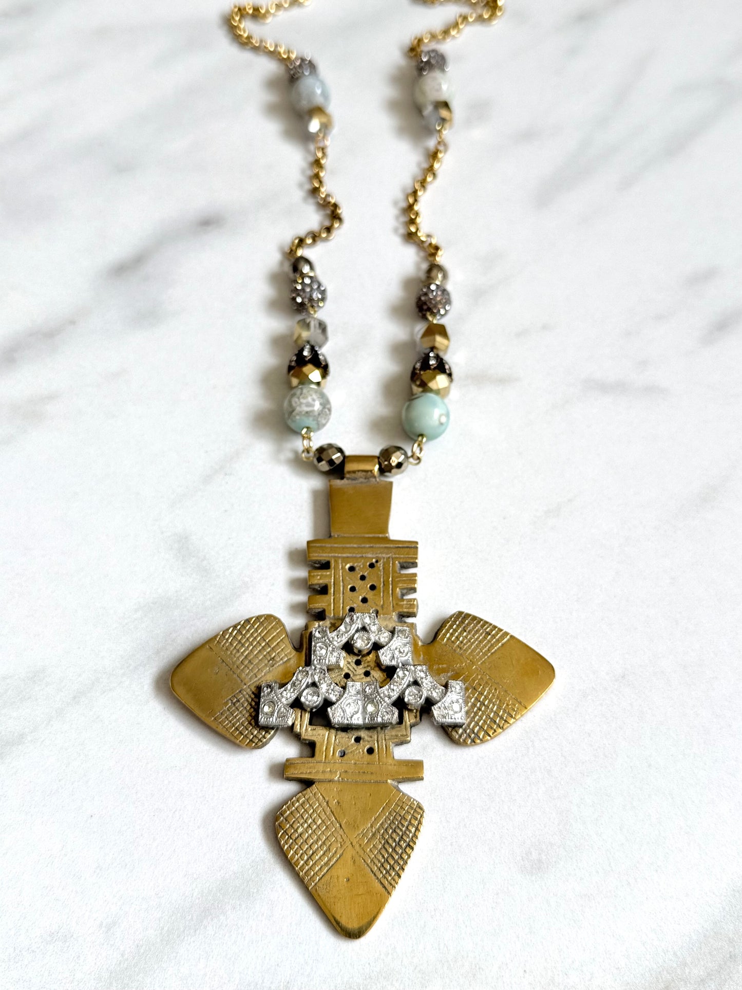 African Cross Pendant