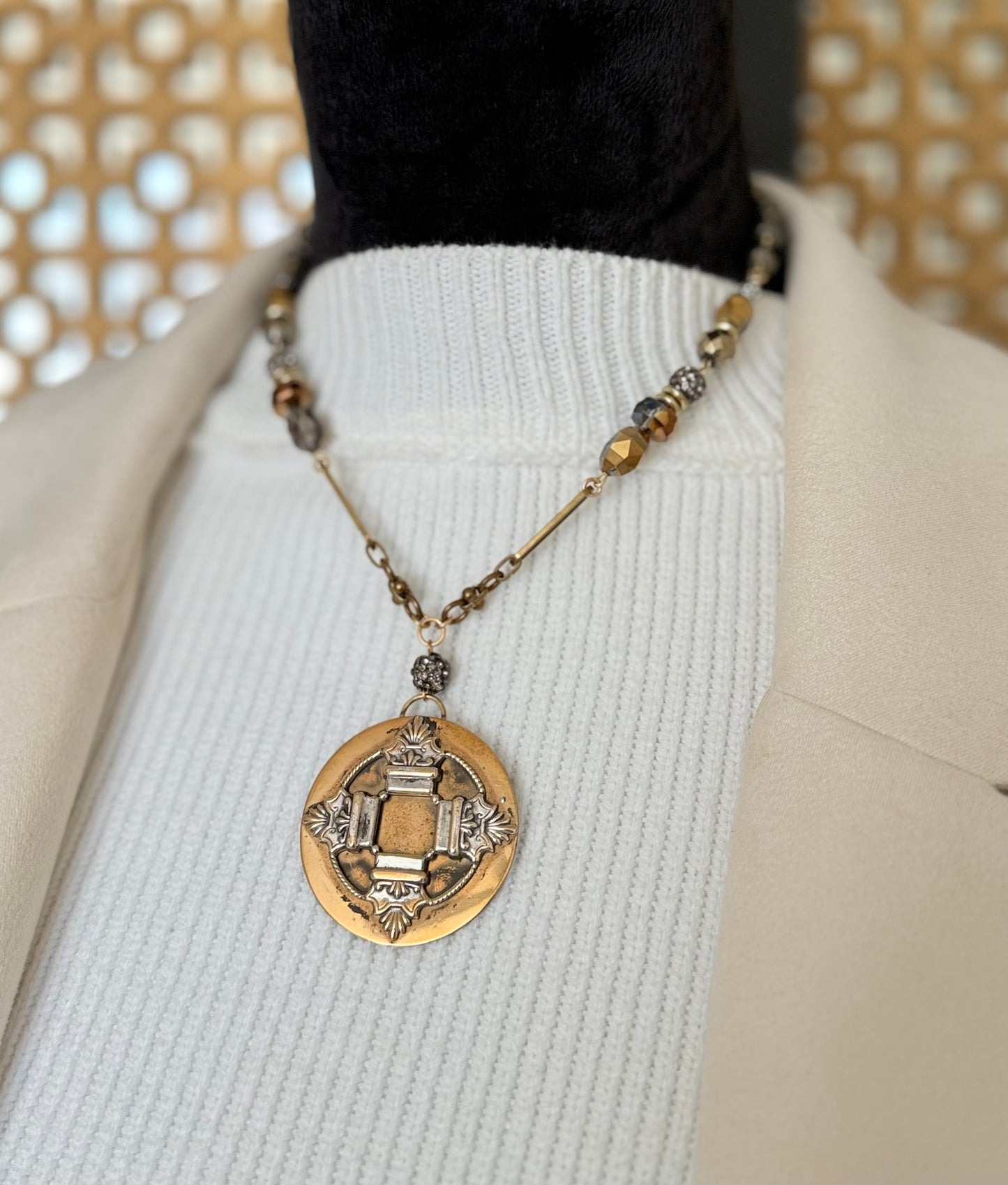 Antique Medallion Necklace