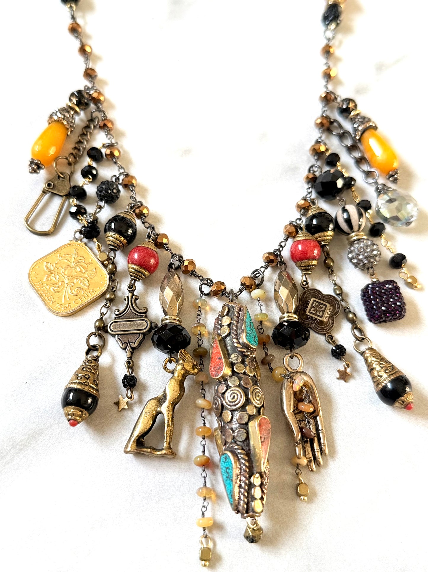 Bastet Charm Necklace