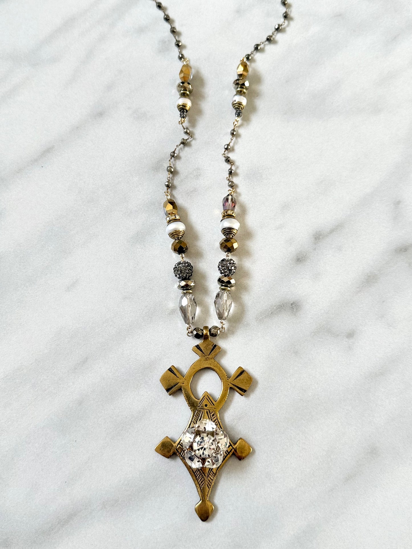 African Cross Necklace