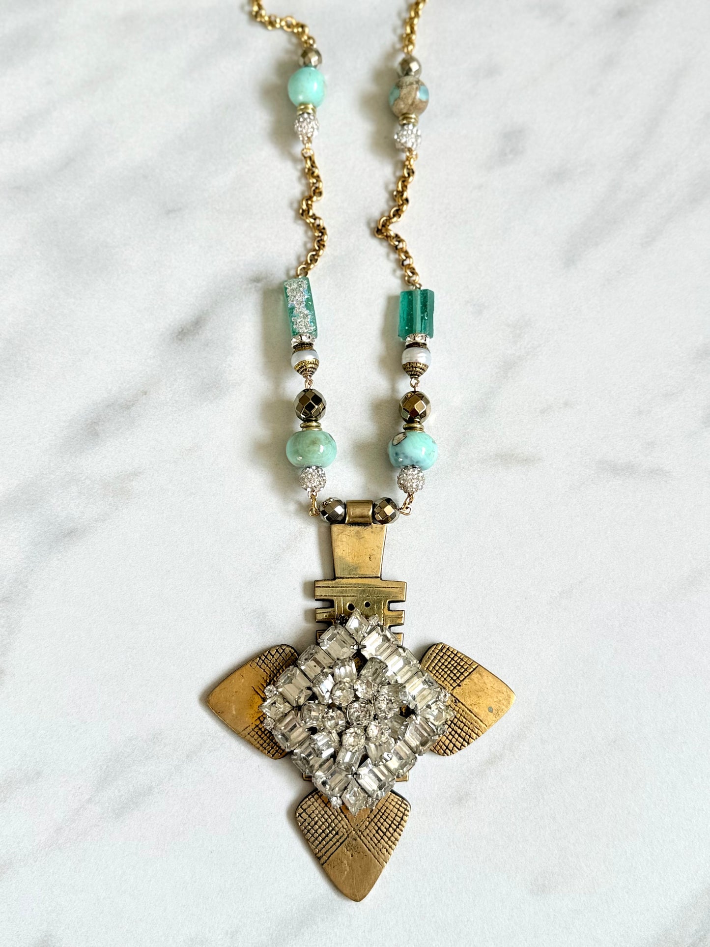 African Cross Pendant